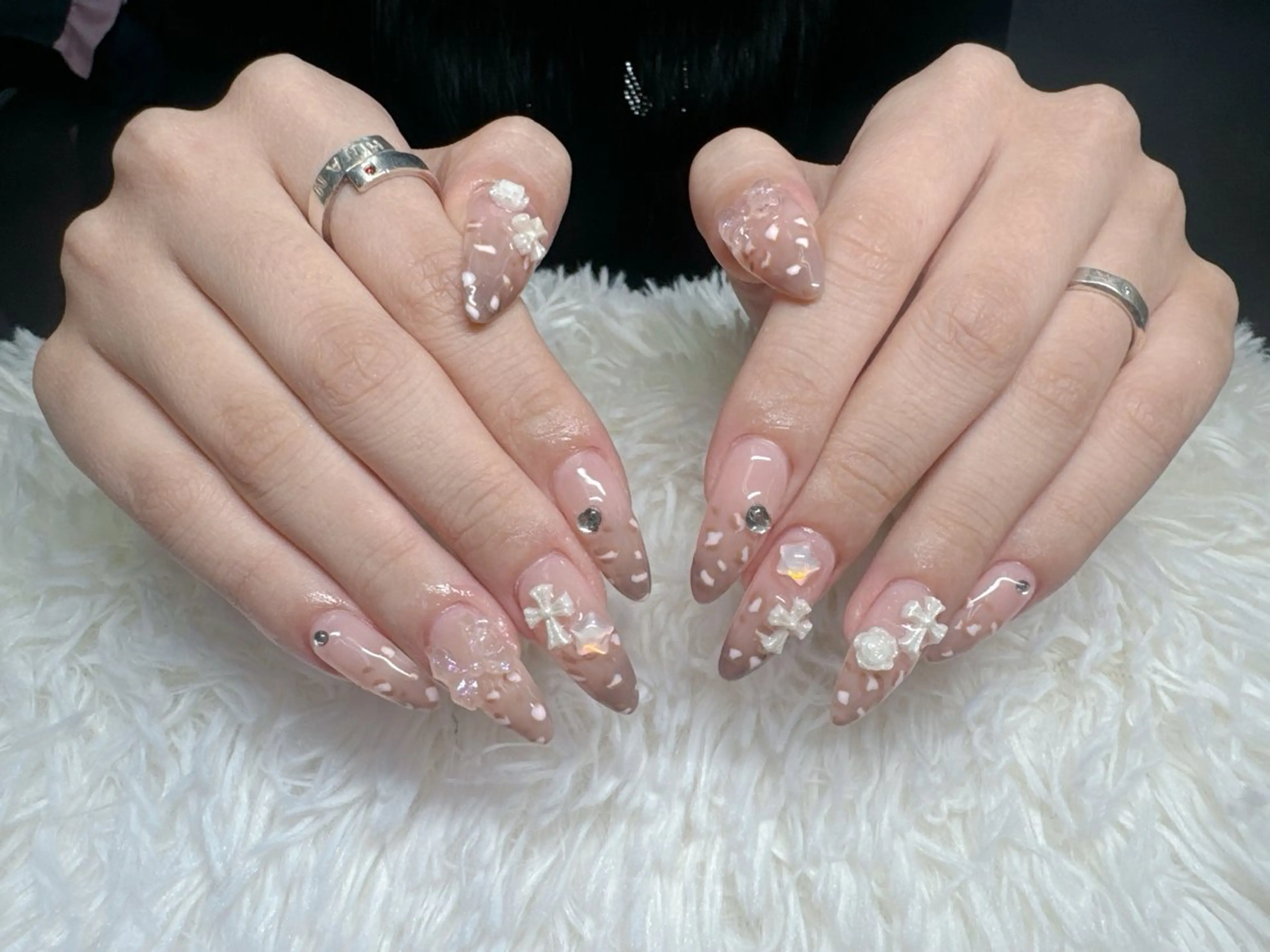 [ジェル]10本アート・パーツつけ放題の写真