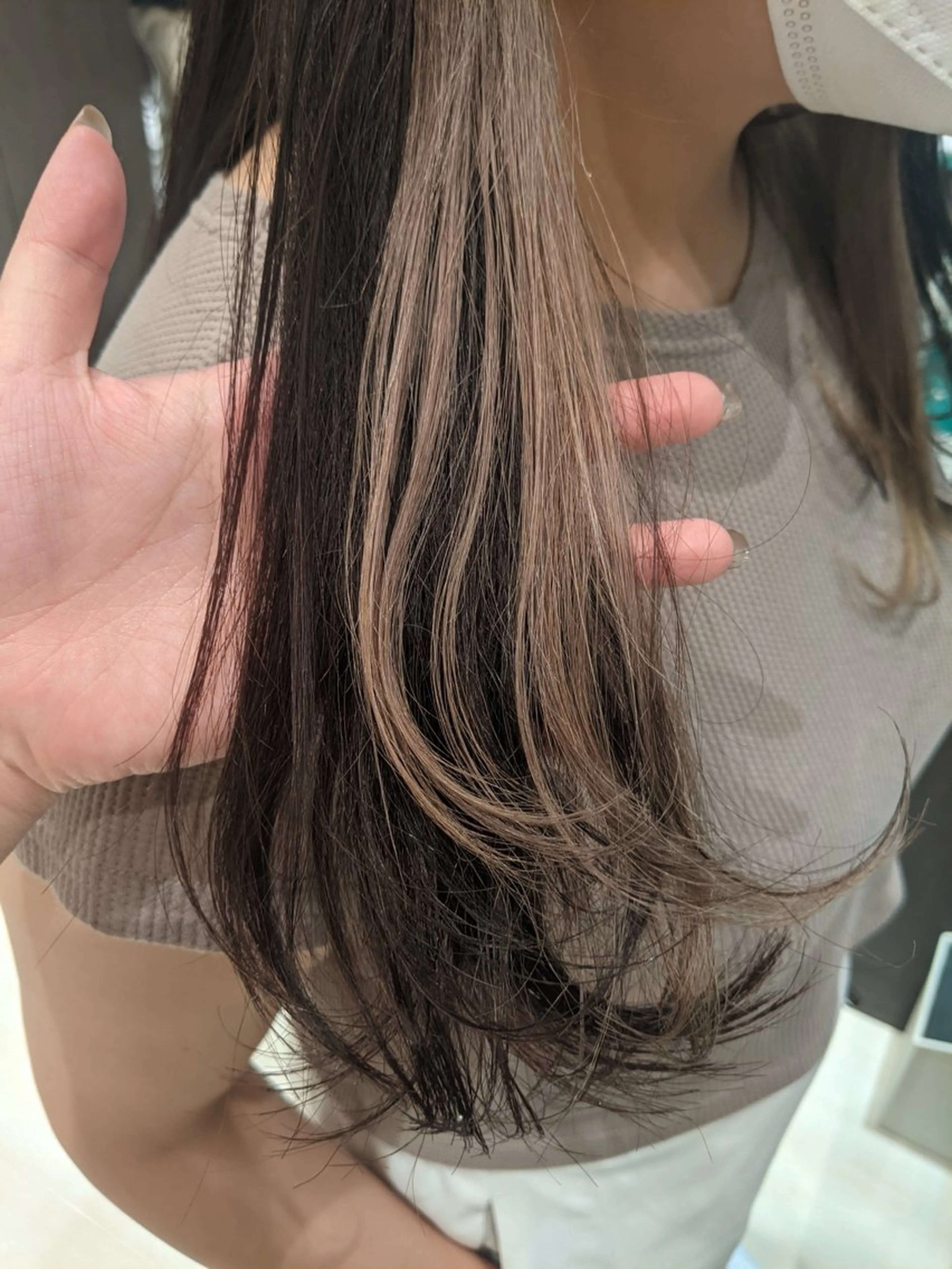 ロング カラー ブリーチ 韓国風カット/カラー /NATSUKIのヘアスタイル