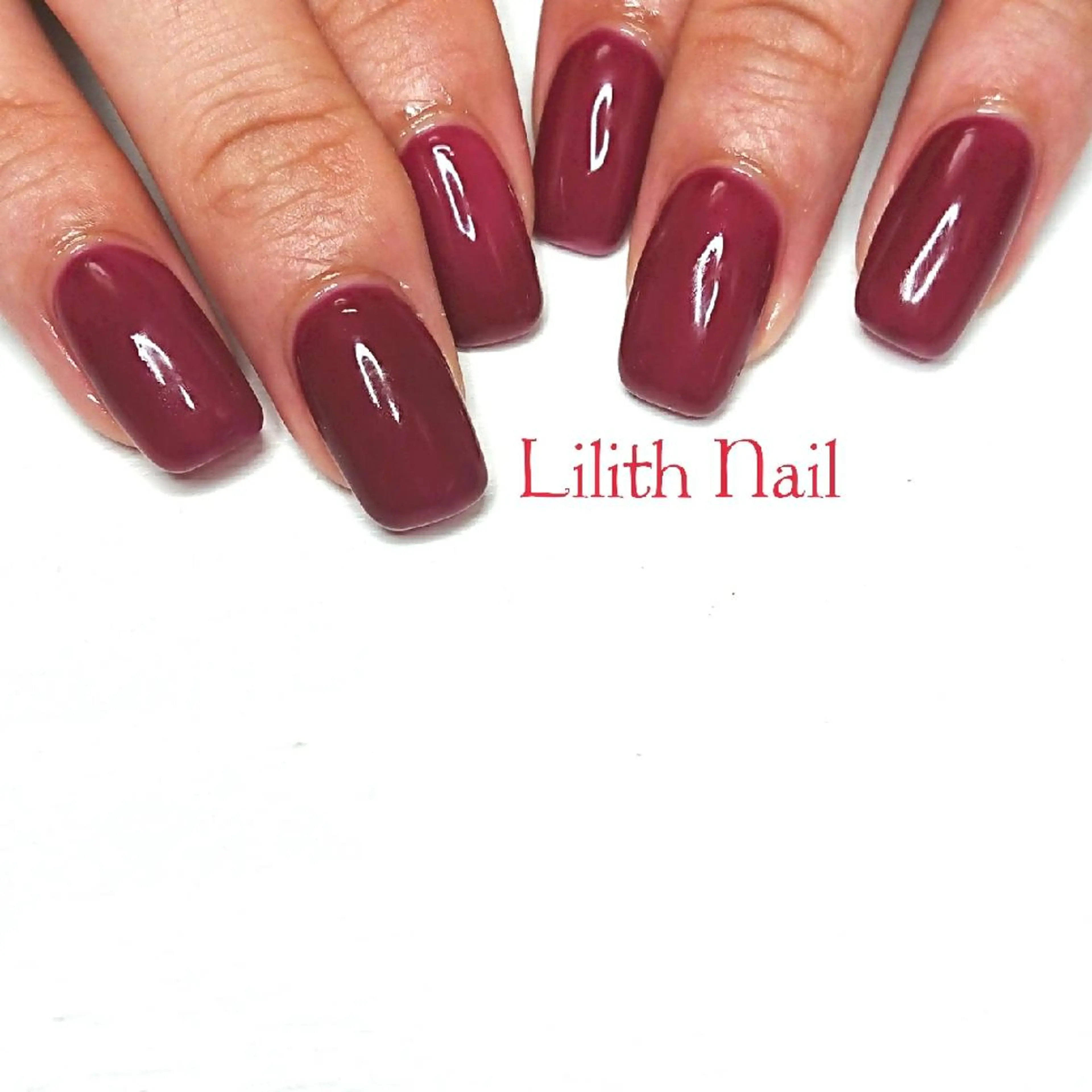 ネイル ボルドー ハンドネイル Lilith Nailのネイルデザイン