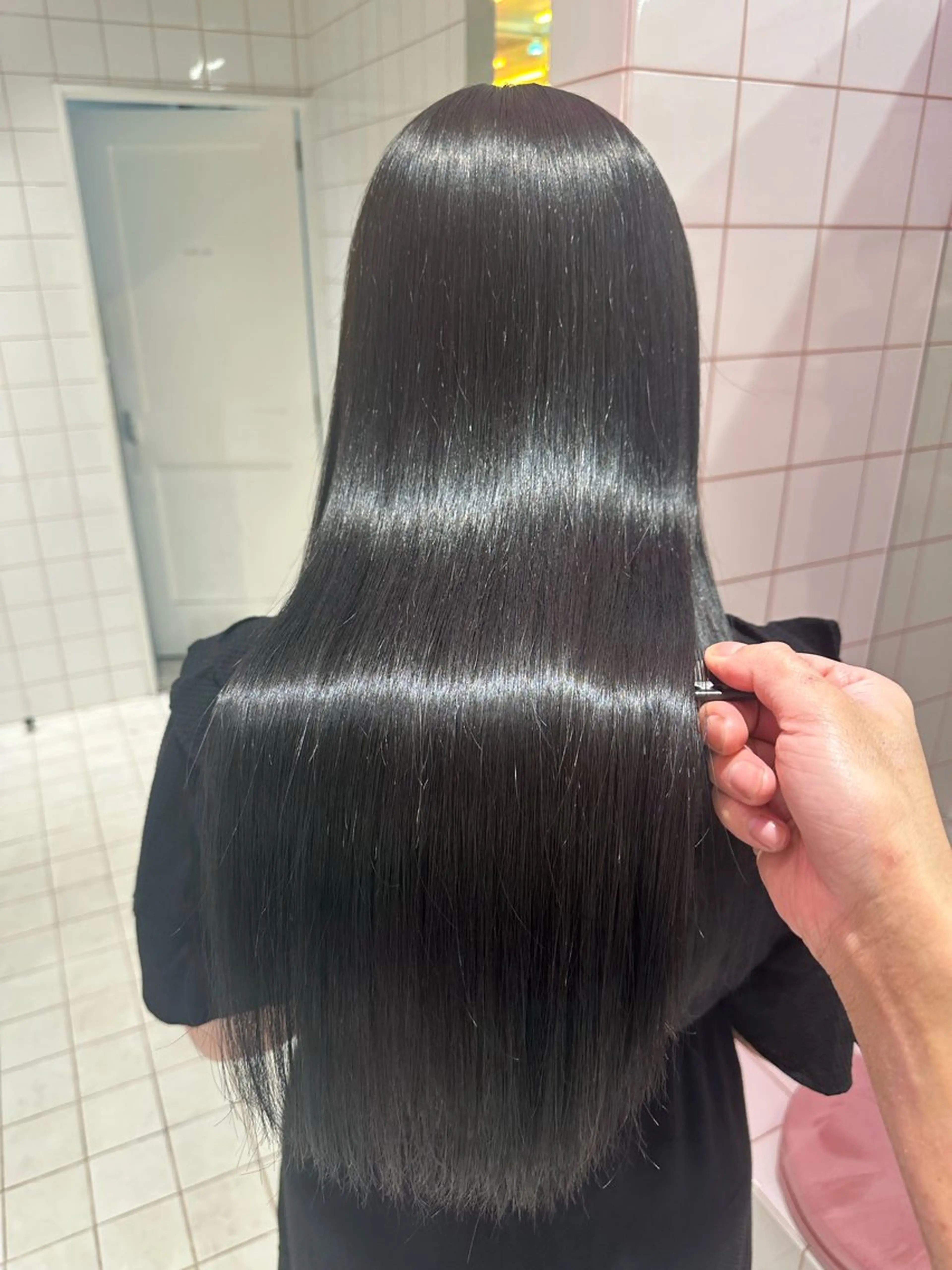 ロング 縮毛矯正 カット 縮毛矯正 トリートメント ✨縮毛矯正✨レイヤー ホウダカズヒロのヘアスタイル