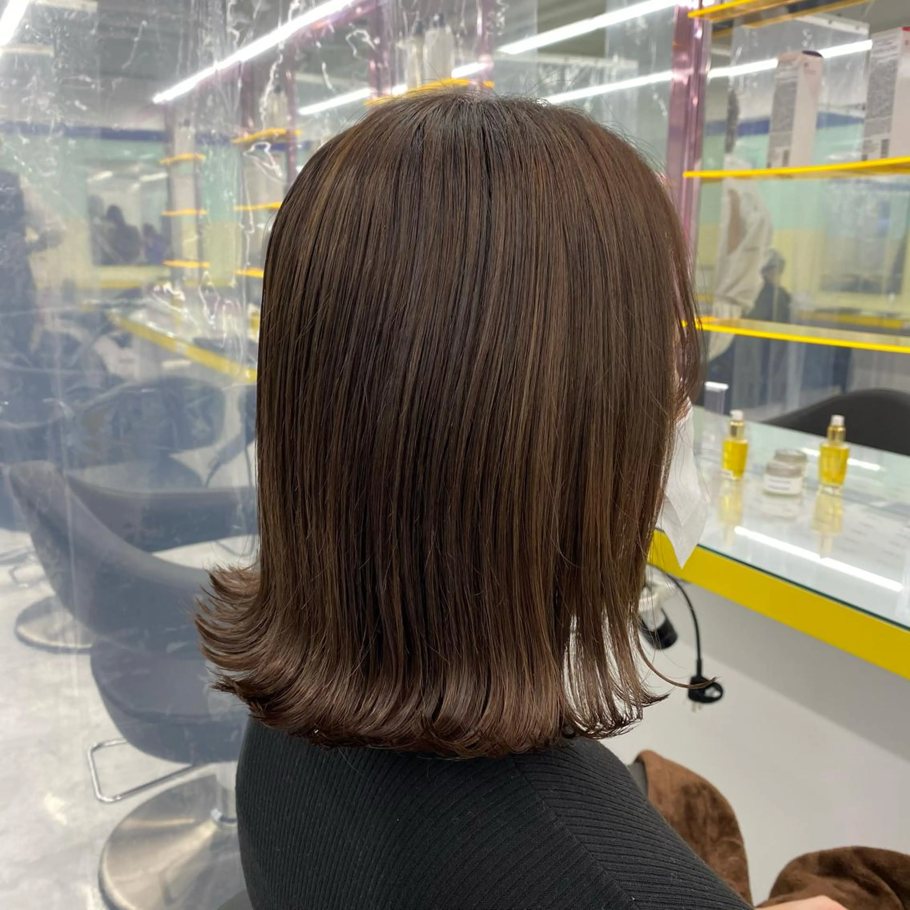 セミロング カラー ヘアアレンジ ヘアカラー トリートメント GOTODAY shair salon 横浜mare店所属・mai🍑暖色カラー /レイヤー💖のヘアスタイル