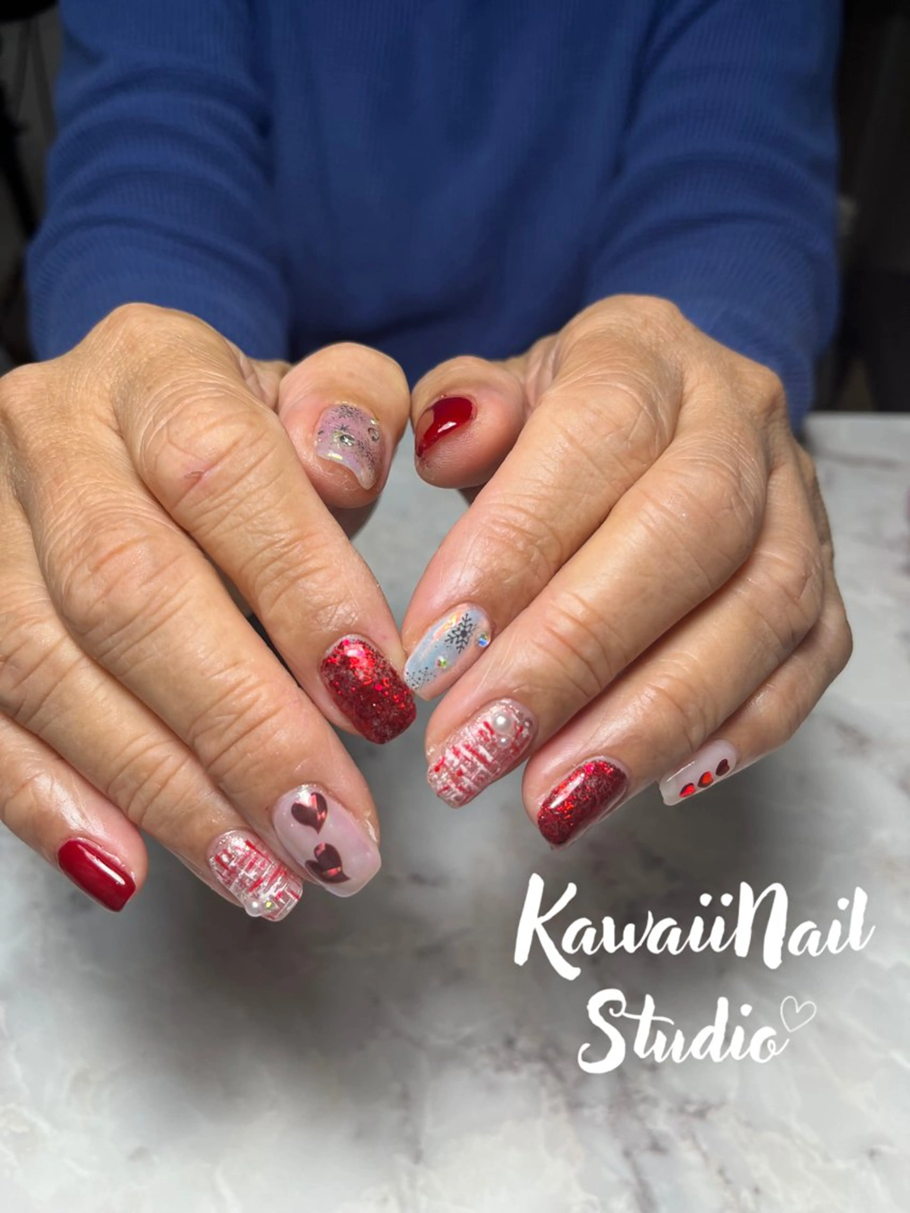 ネイル 冬ネイル クリスマス Kawaiinail studioのネイルデザイン