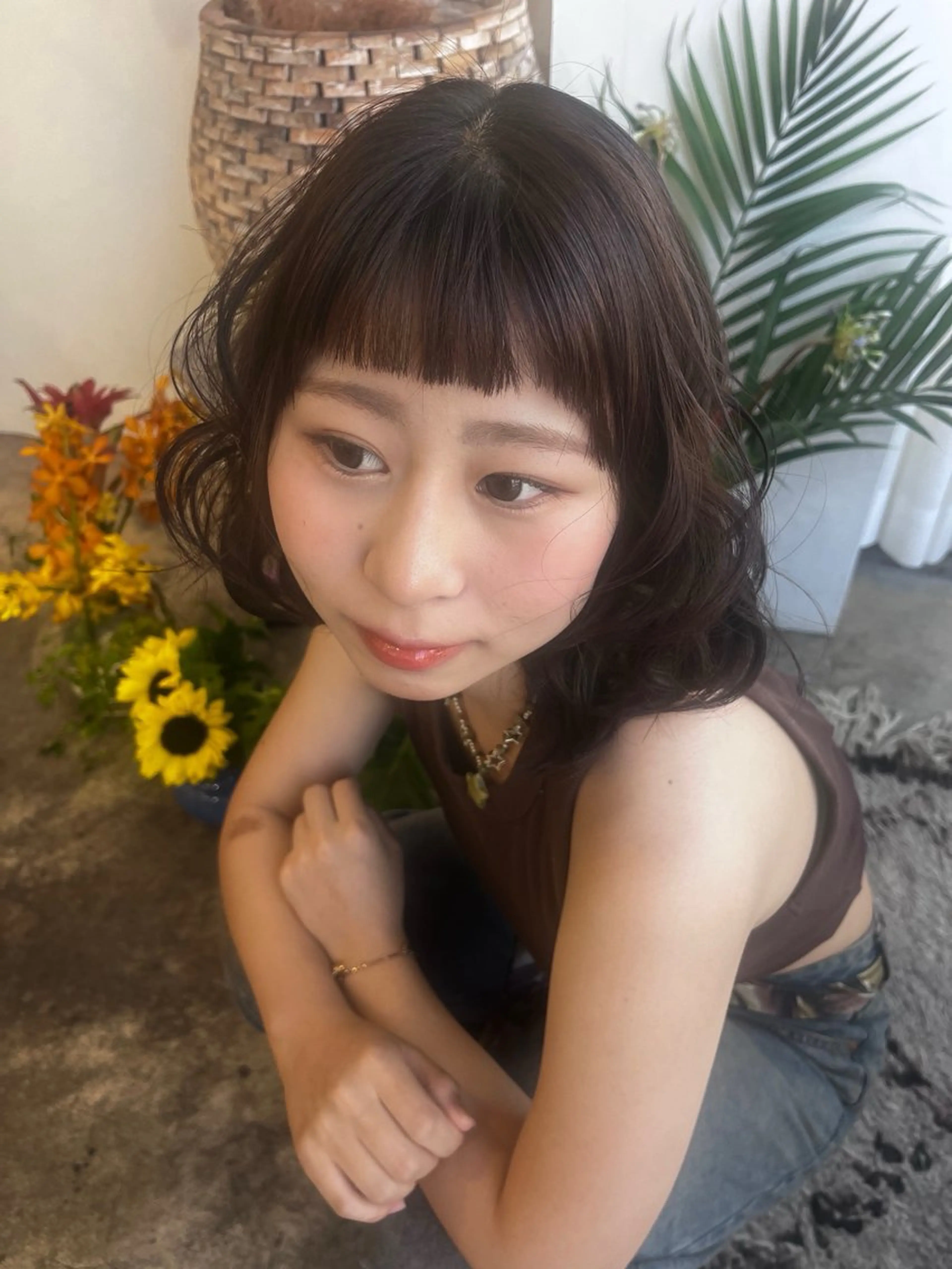 カラー ness 一花のヘアスタイル