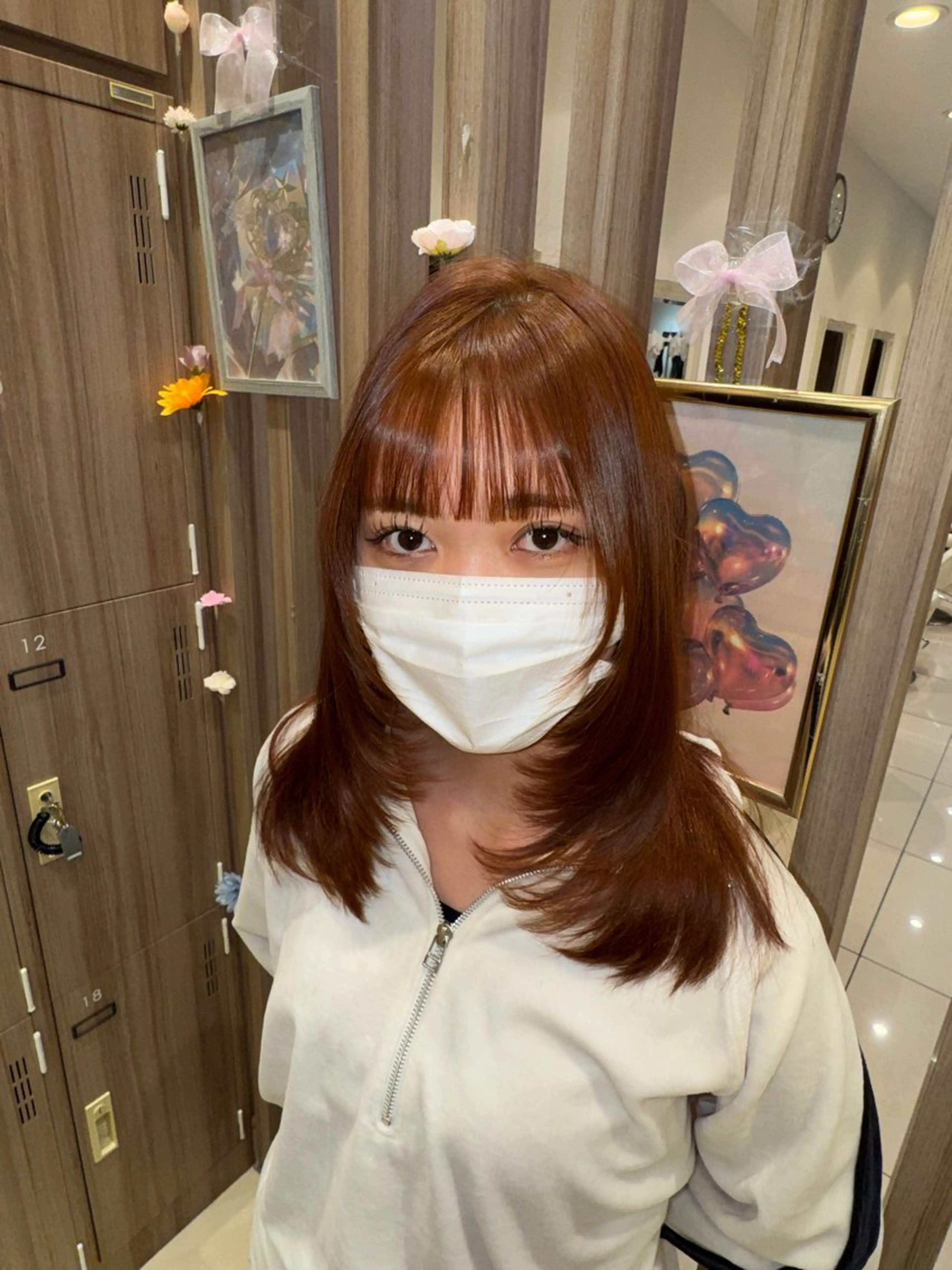 ミディアム レイヤーカット カット 横浜/韓国/レイヤー カット/ユイナ🎀のヘアスタイル