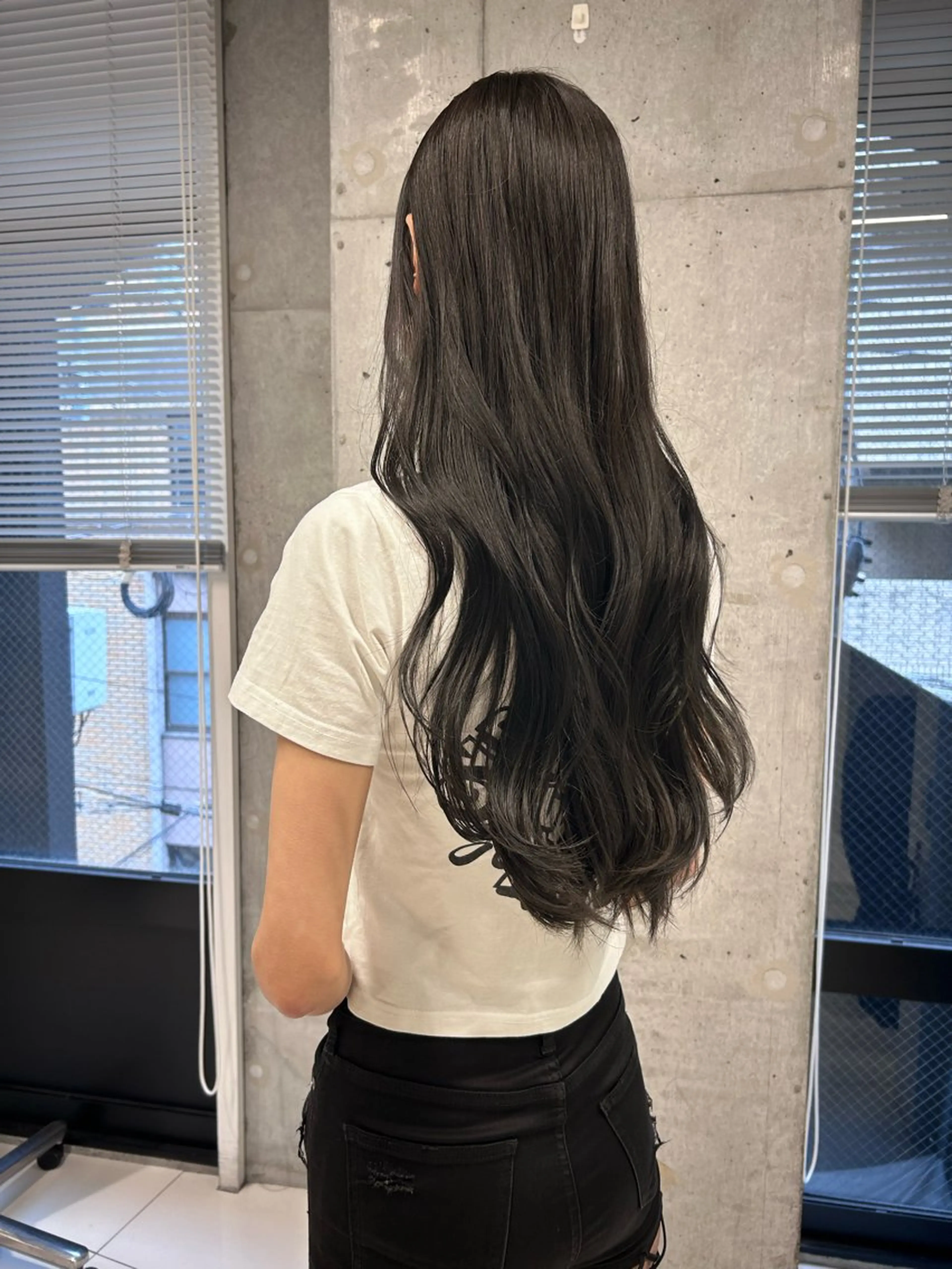 ロング カラー 黒髪 shizuna/平尾 /カラー/髪質改善のヘアスタイル