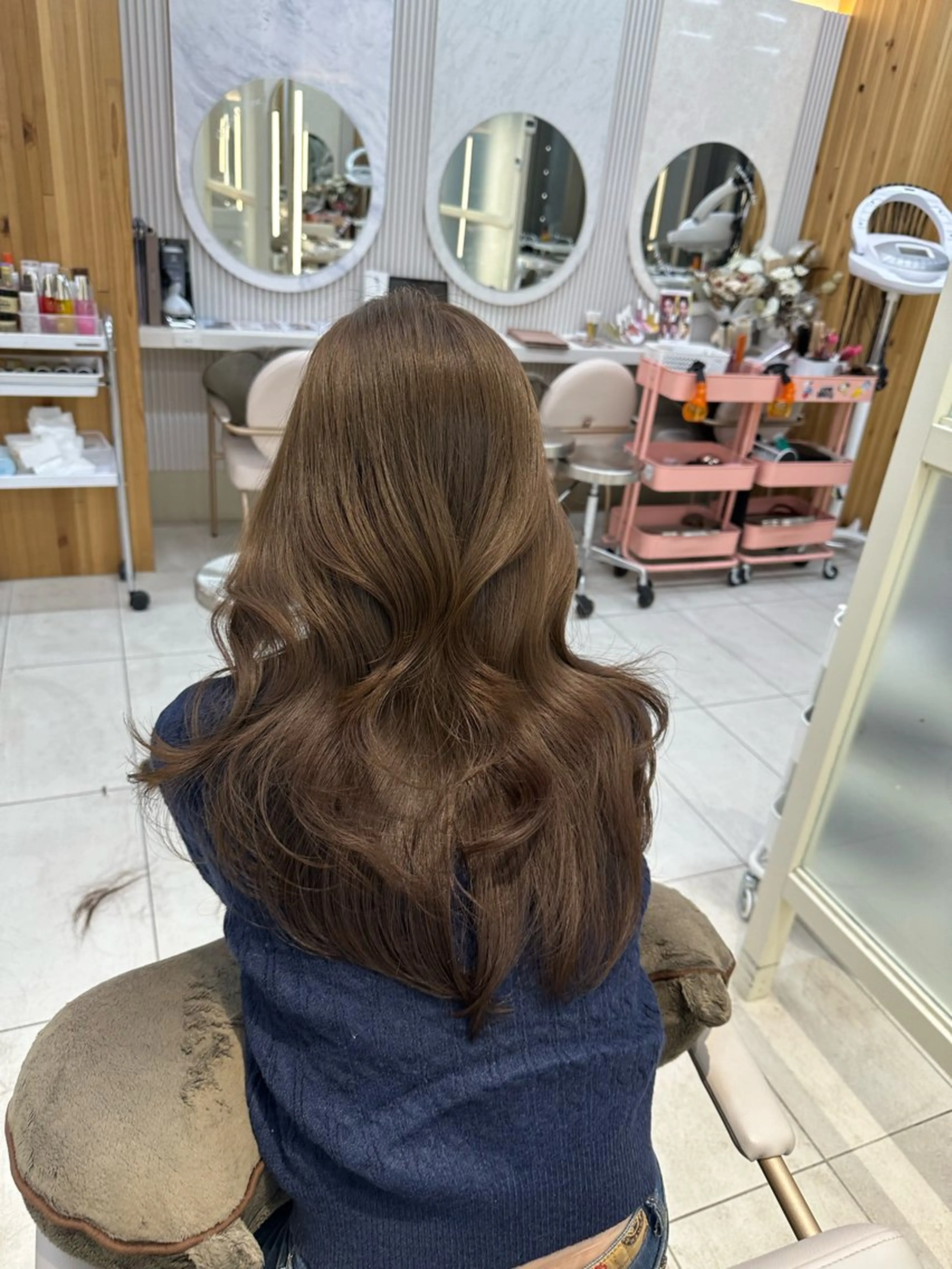 ロング カラー 🇰🇷韓国風くびれ ヘア🇰🇷中村優大のヘアスタイル