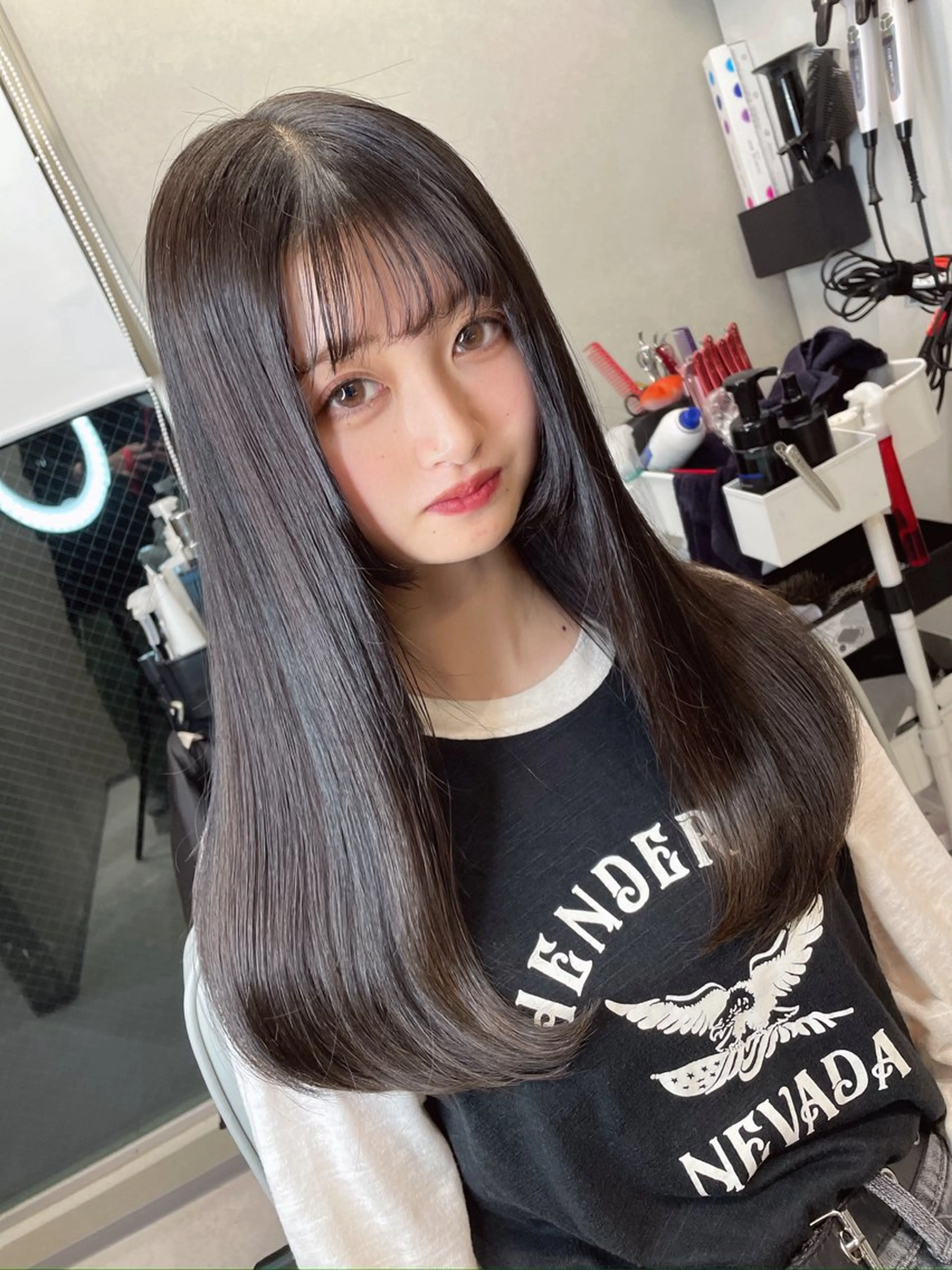 ロング カラー 透明感カラー 髪質改善 カット ヘアカラー トリートメント 今井 勝也のヘアスタイル