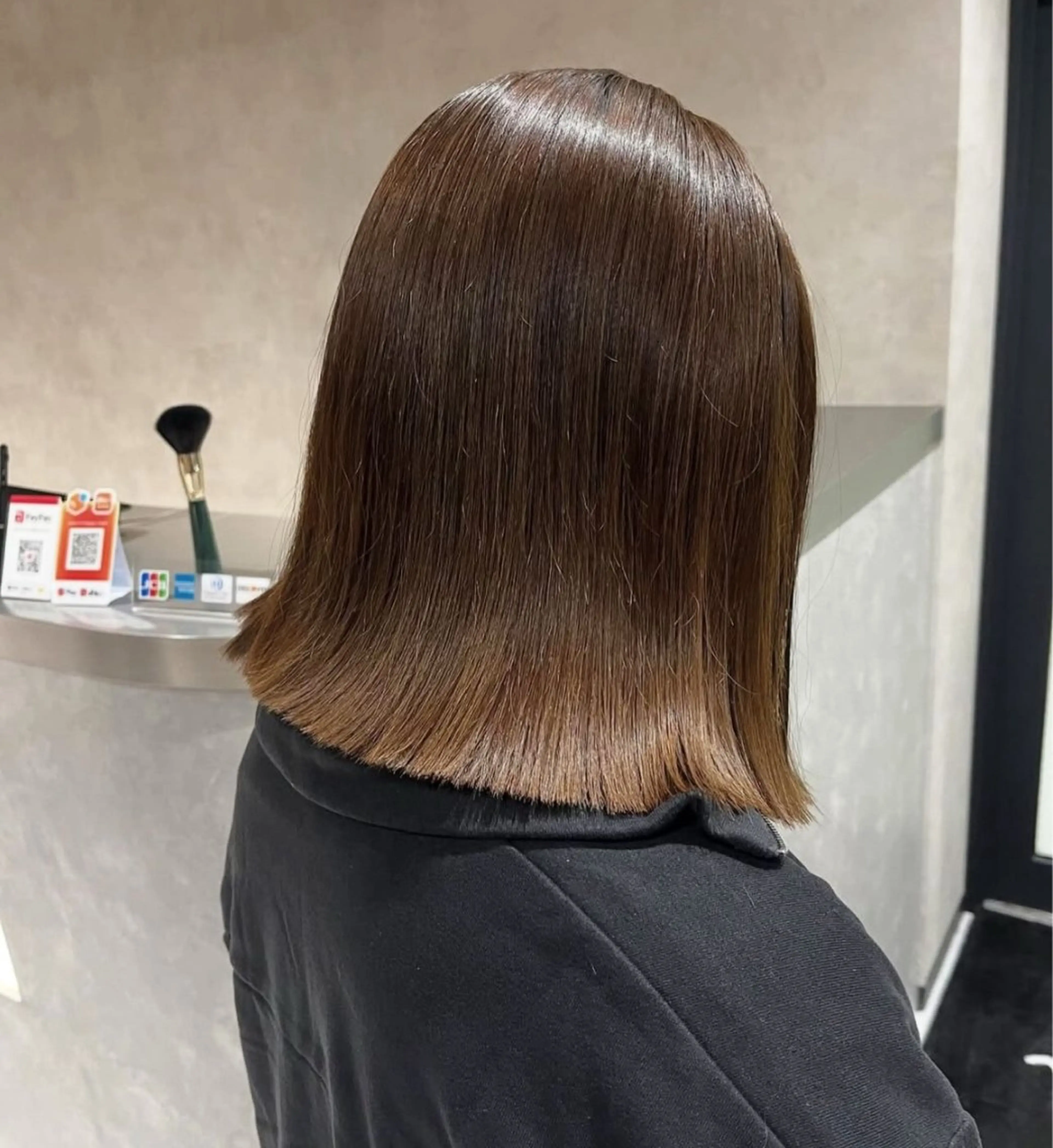 ショート カラー 透明感カラー 髪質改善 縮毛矯正 カット ヘアカラー 《.Xian》ナツミ /ボブ/顔周りカットのヘアスタイル