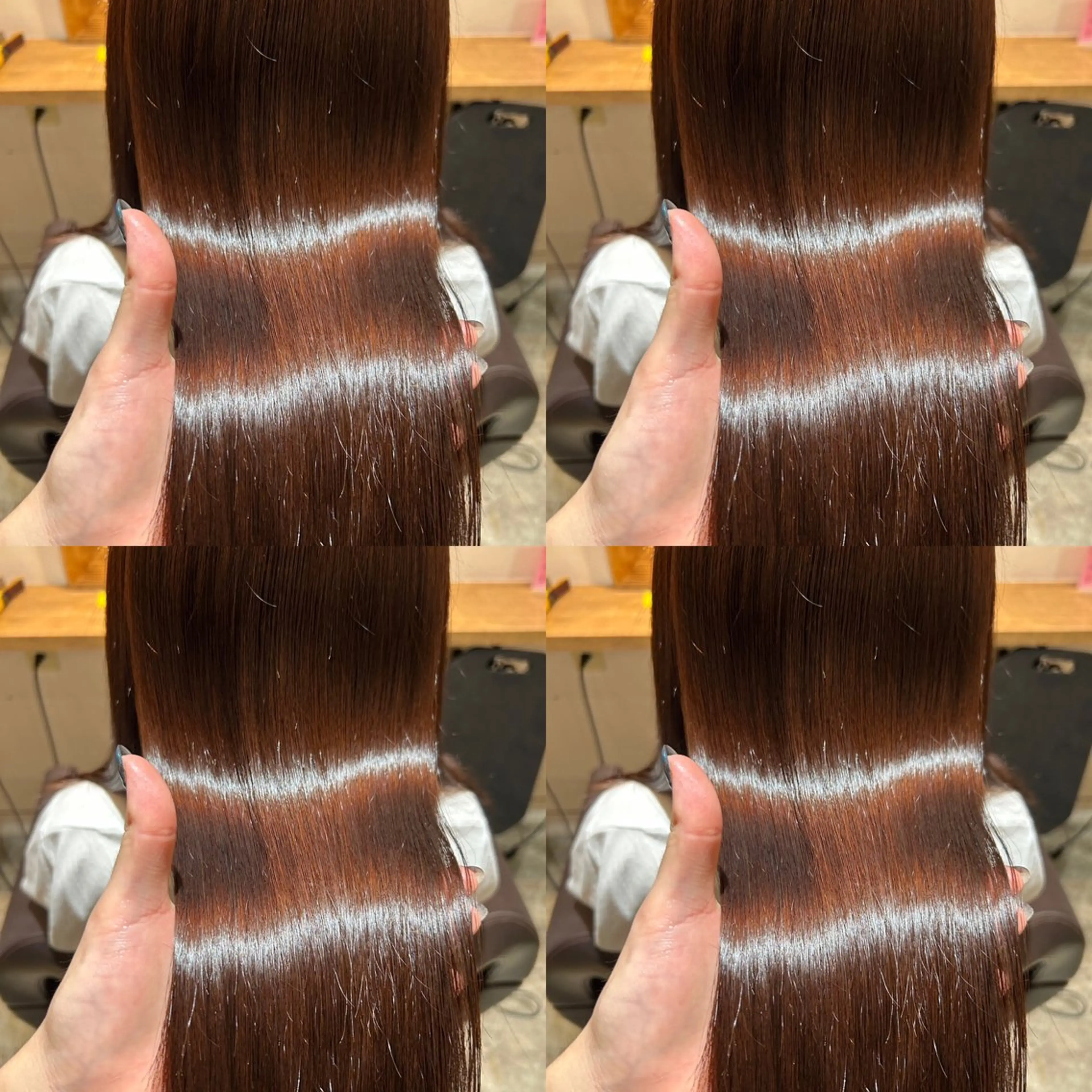 ロング カラー ブラウンカラー ピンクカラー ピンクブラウン レイヤーカット/ 縮毛矯正🇰🇷早坂のヘアスタイル