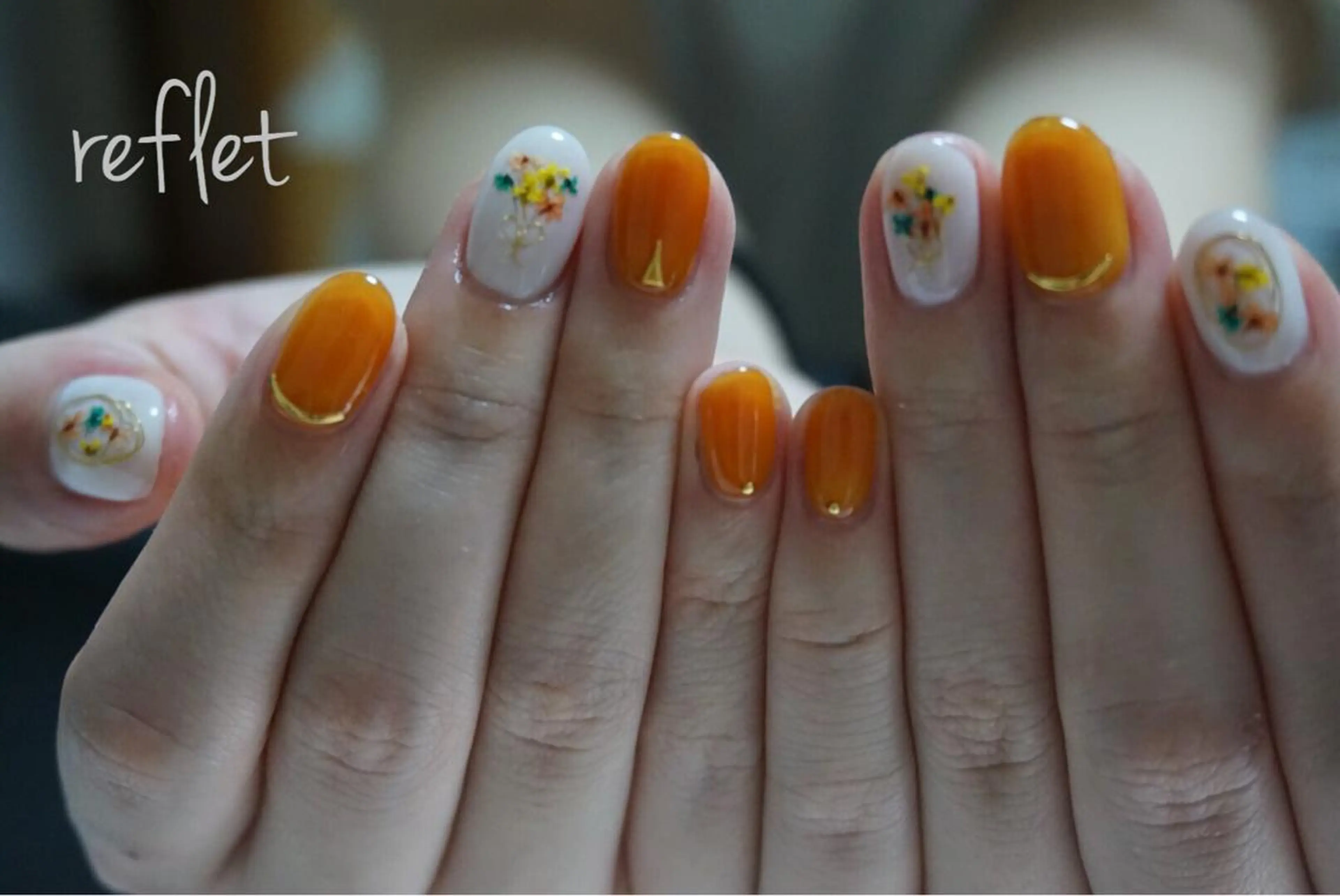 ネイル ワンカラーネイル ハンドネイル reflet nailのネイルデザイン