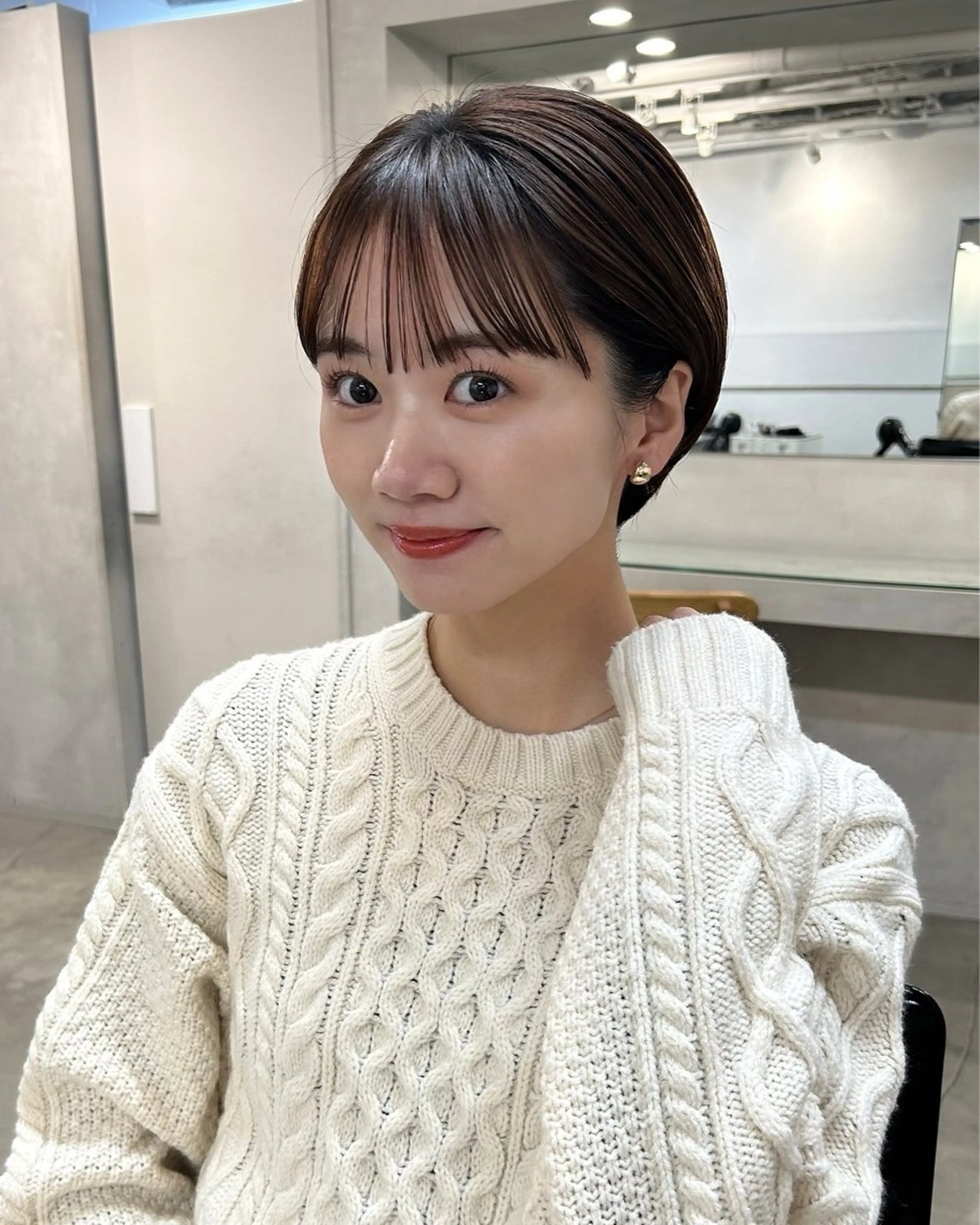 ショート カラー ブラウンカラー ショートヘア ❤️ショートカット ・顔周りカット❤️のヘアスタイル