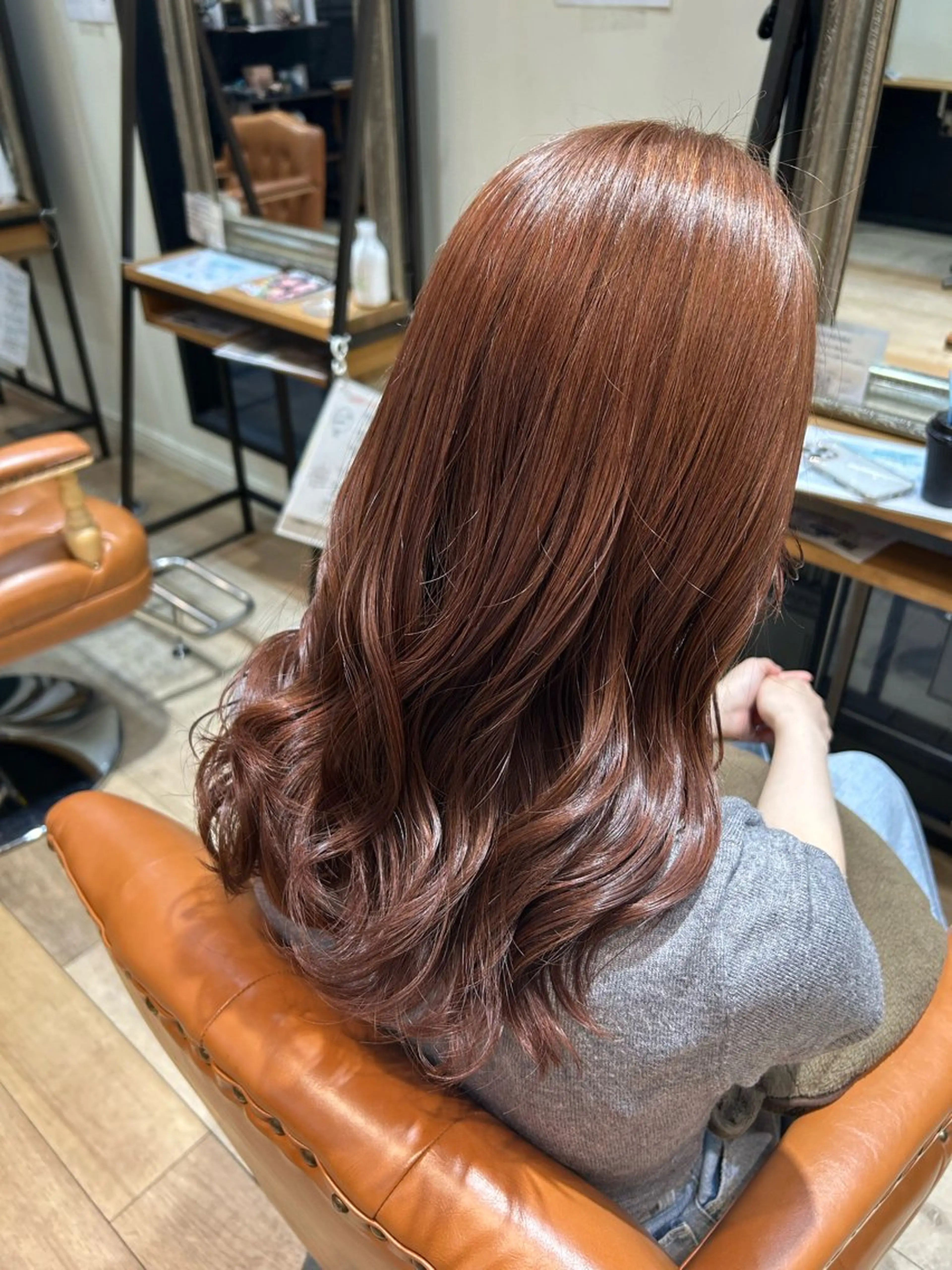 ロング カラー ヘアカラー 松尾 遥花のヘアスタイル