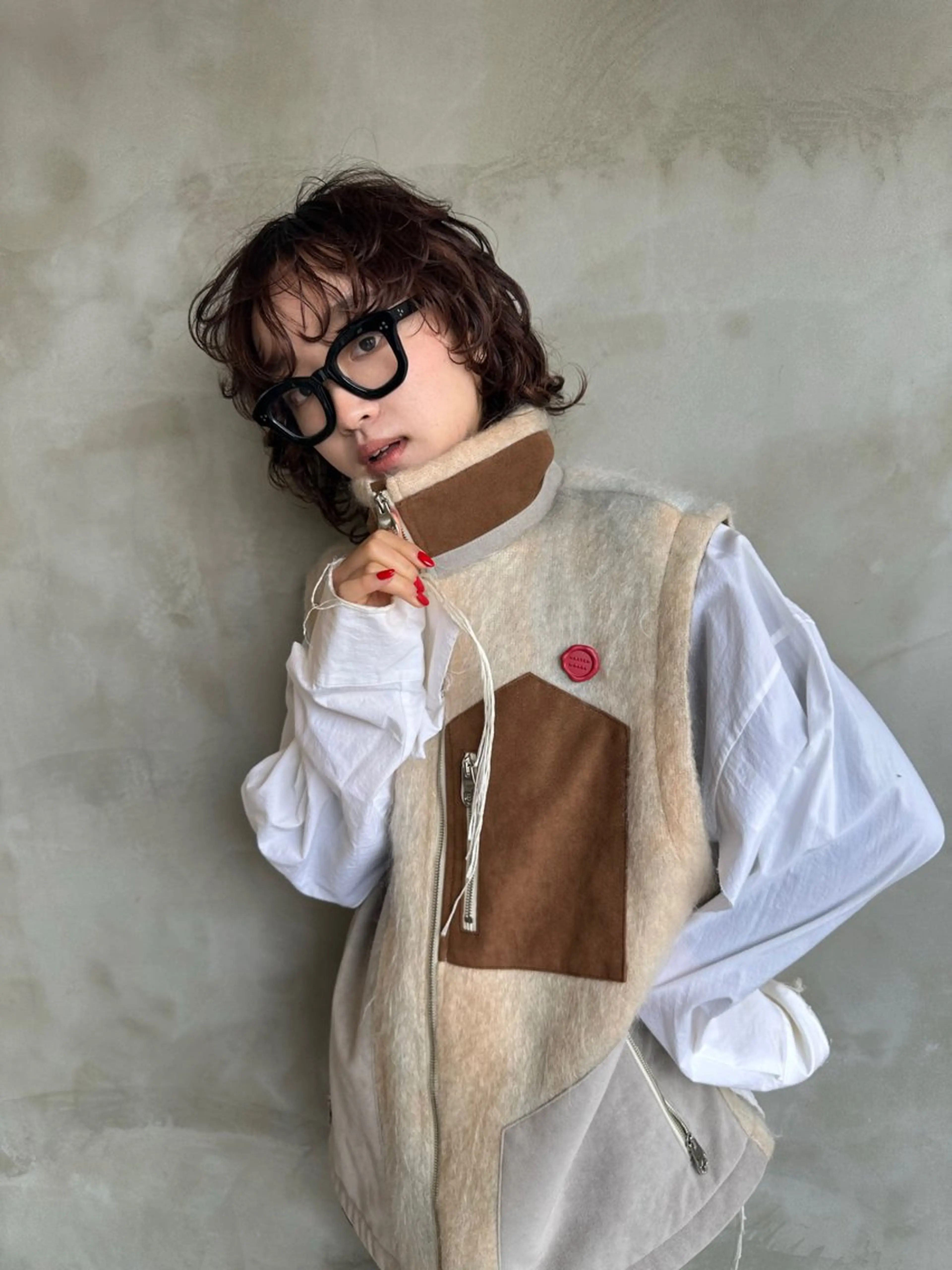 ショート カラー パーマ 山田 裕介のヘアスタイル