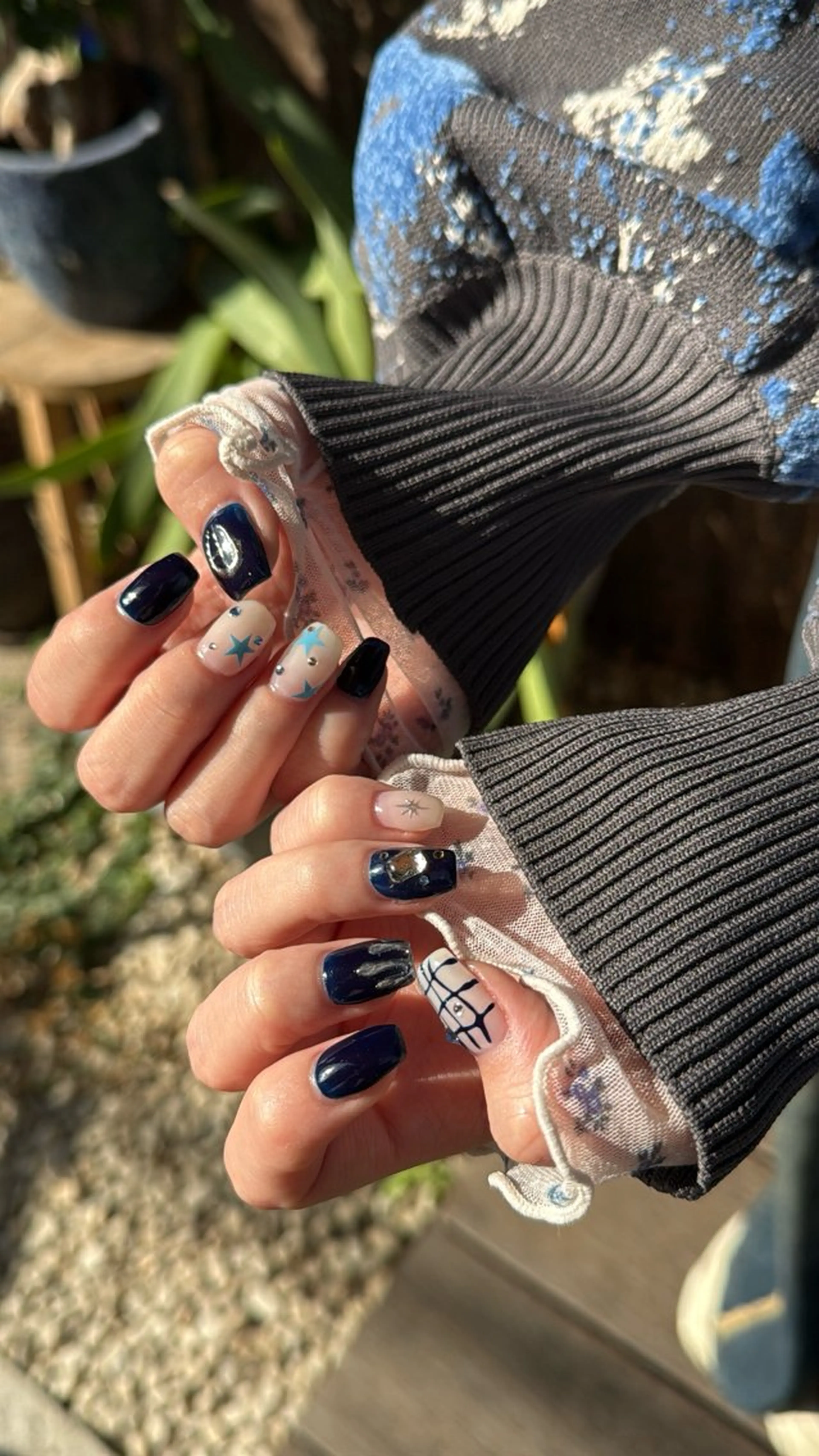 ネイル フラッシュネイル フラッシュマグ フットネイル フレンチネイル 韓国ネイル ハンドネイル SAKU nail 作島茜のネイルデザイン
