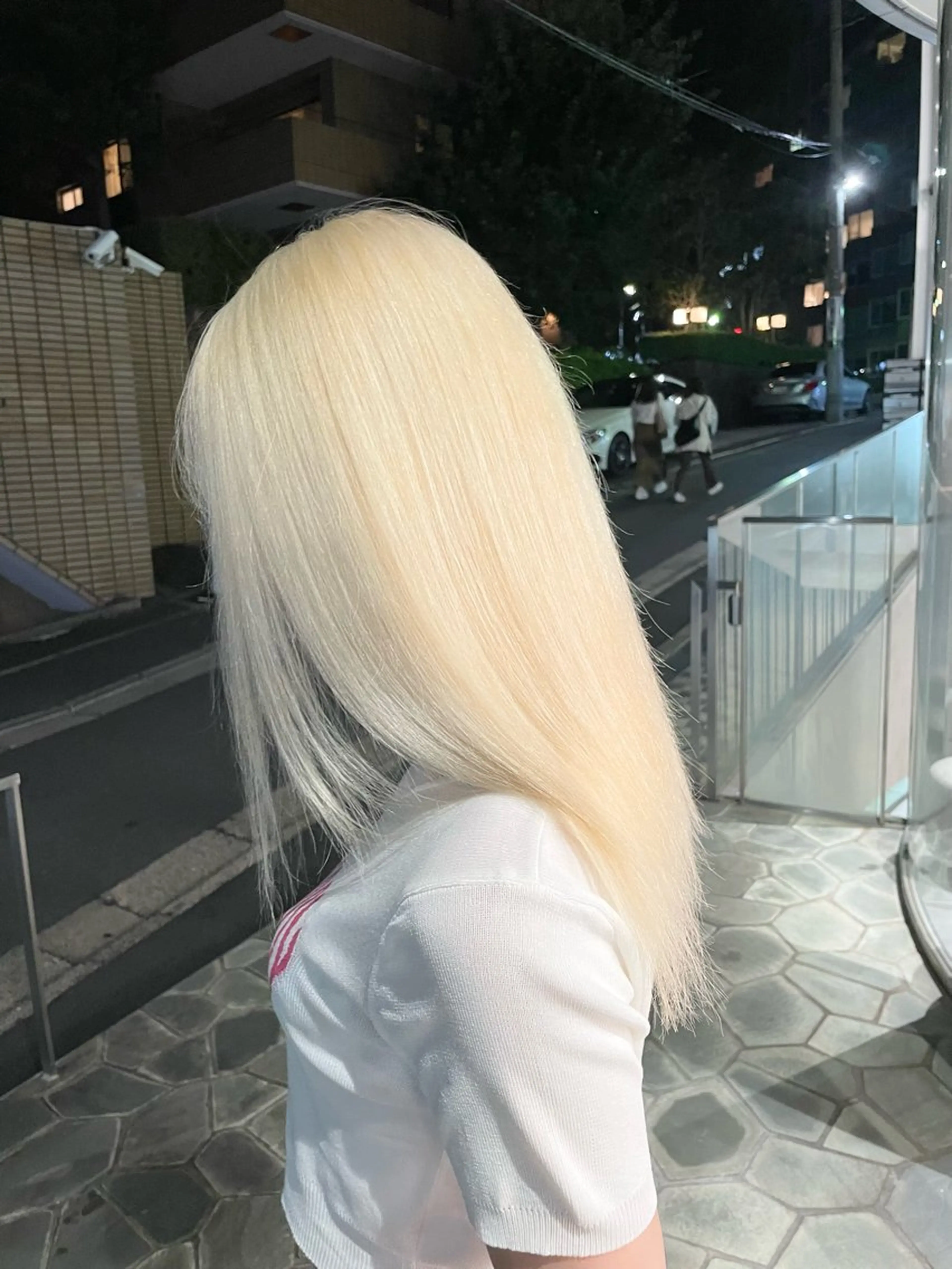 セミロング ヘアカラー トリートメント ヘアセット 🩵ハイトーン 美咲🩵のヘアスタイル