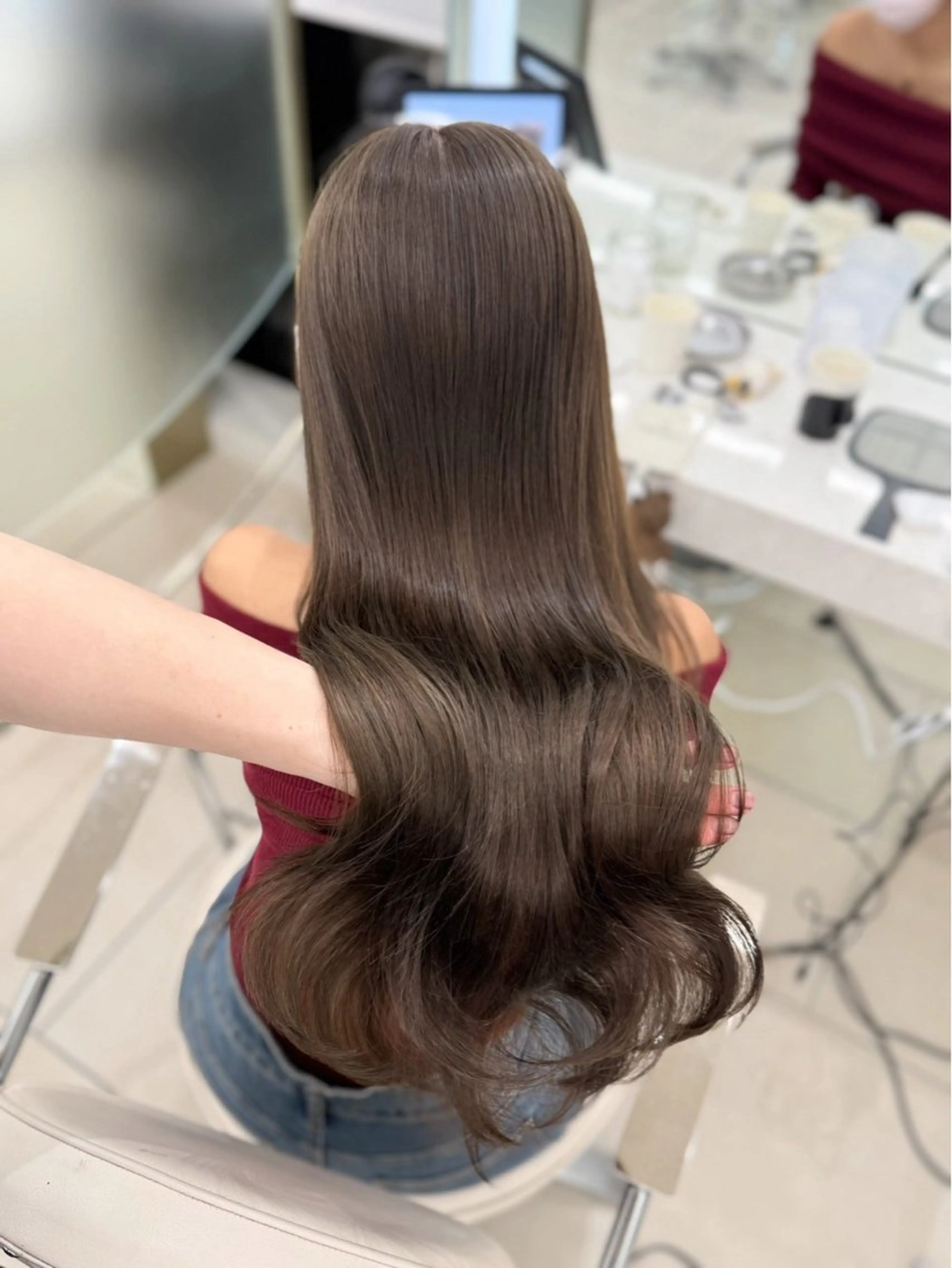 カラー ブラウンカラー 透明感カラー グレージュ ヘアカラー 🤍上品ヘア✖️艶髪 🤍RIKUTOのヘアスタイル