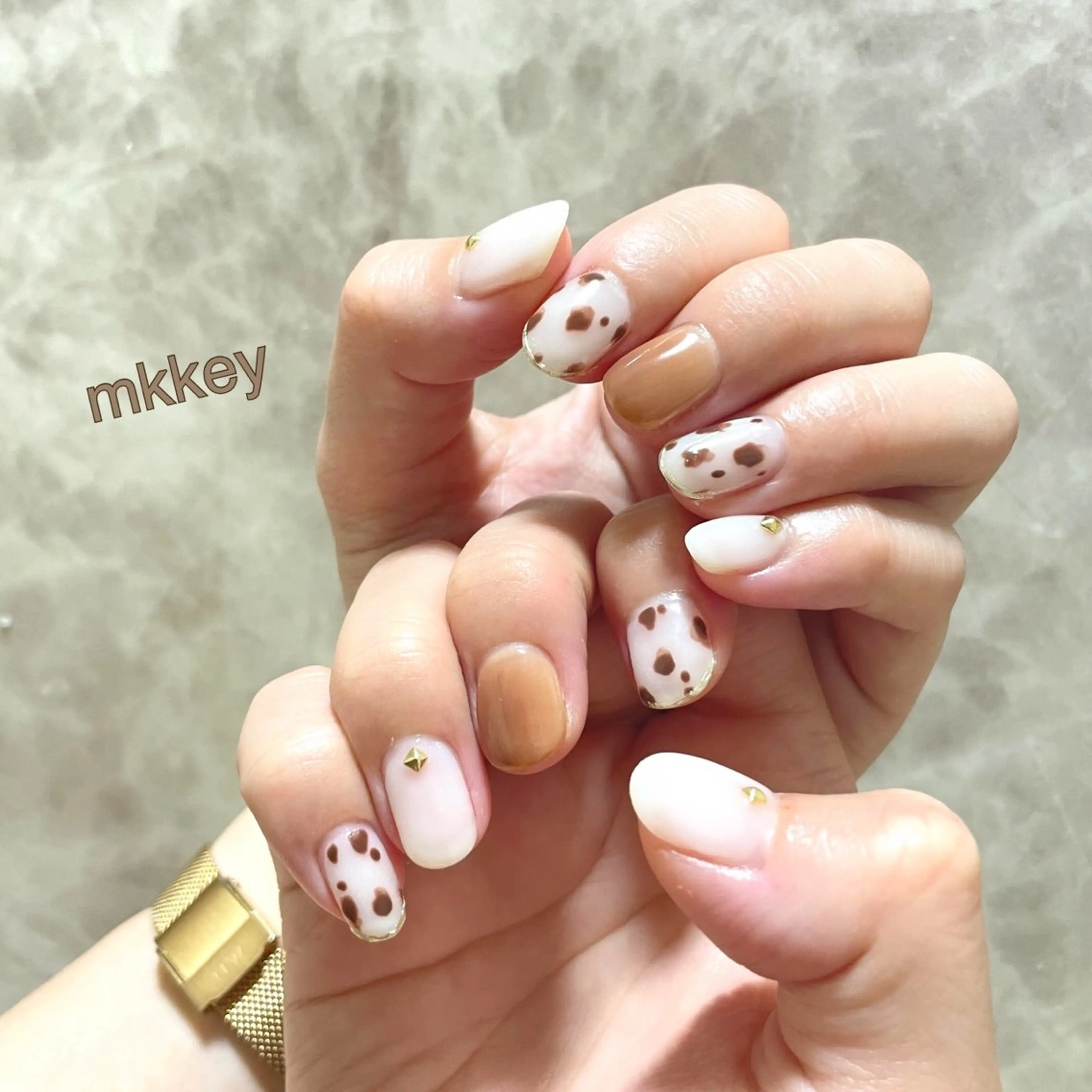 ネイル アニマル柄 nail mnのネイルデザイン