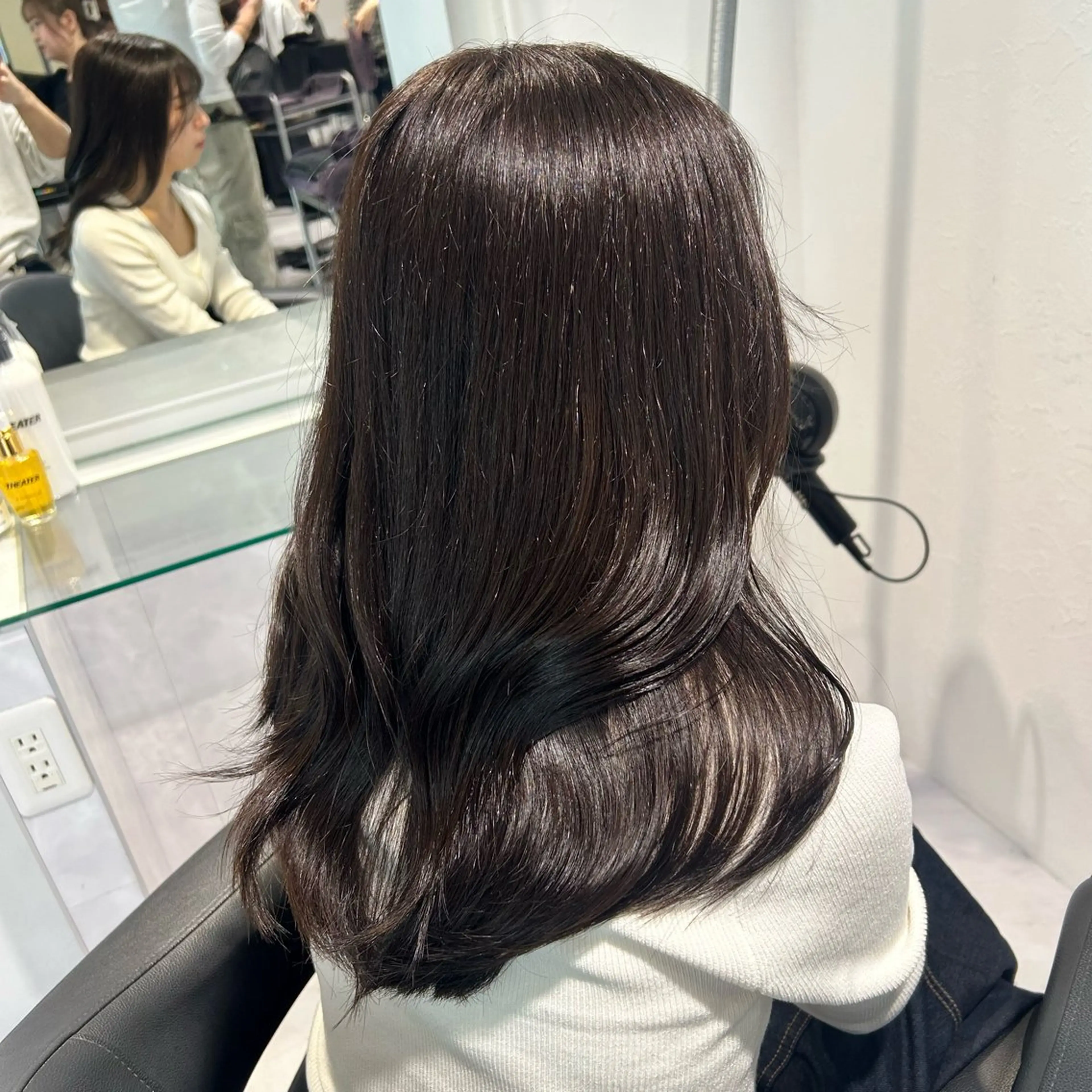 ミディアム カラー 表参道/透明感カラー /暗髪/ジュキヤのヘアスタイル