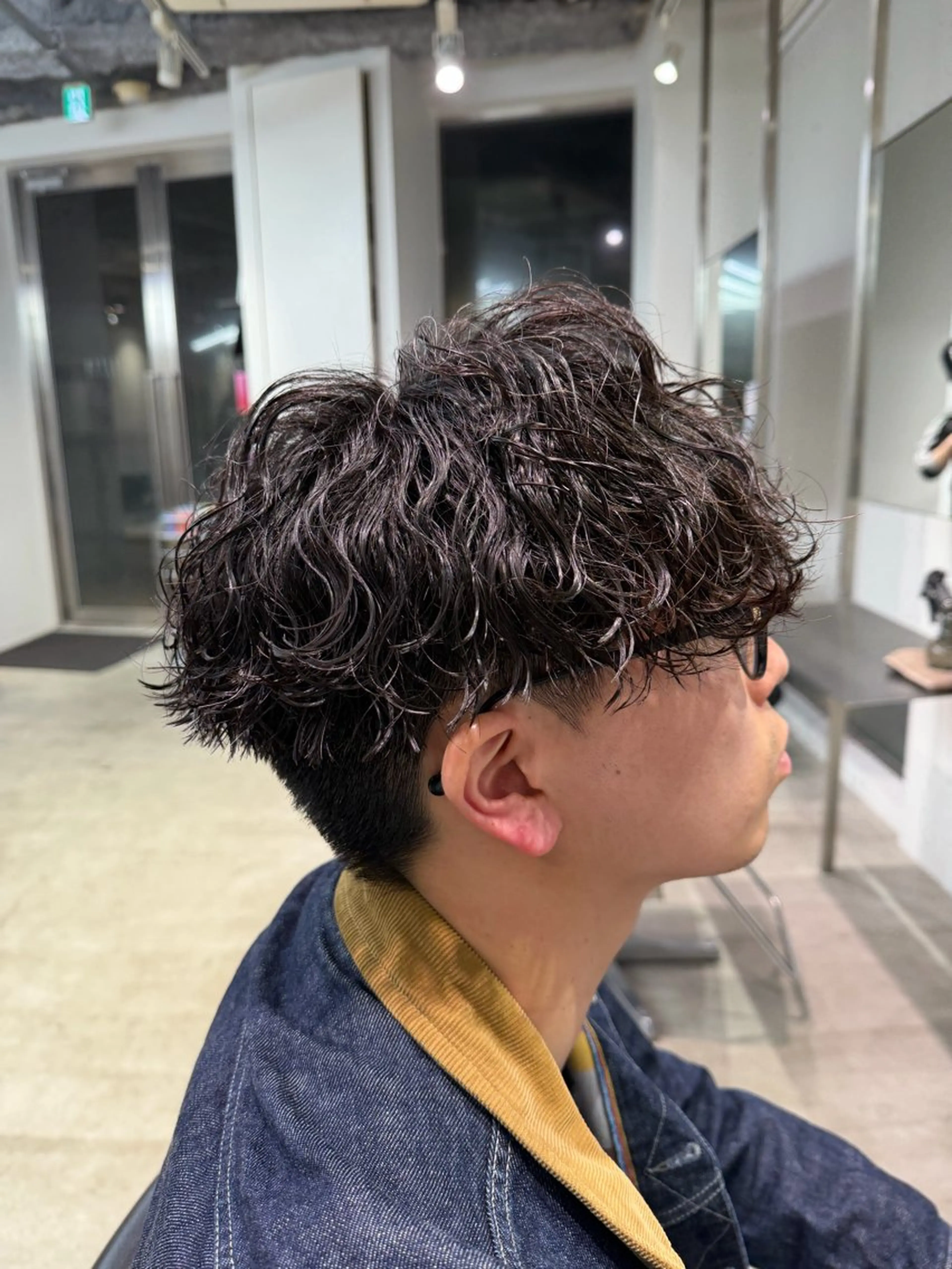 パーマ メンズ カット パーマ fifth天神 パーマ特化/石橋航海のヘアスタイル
