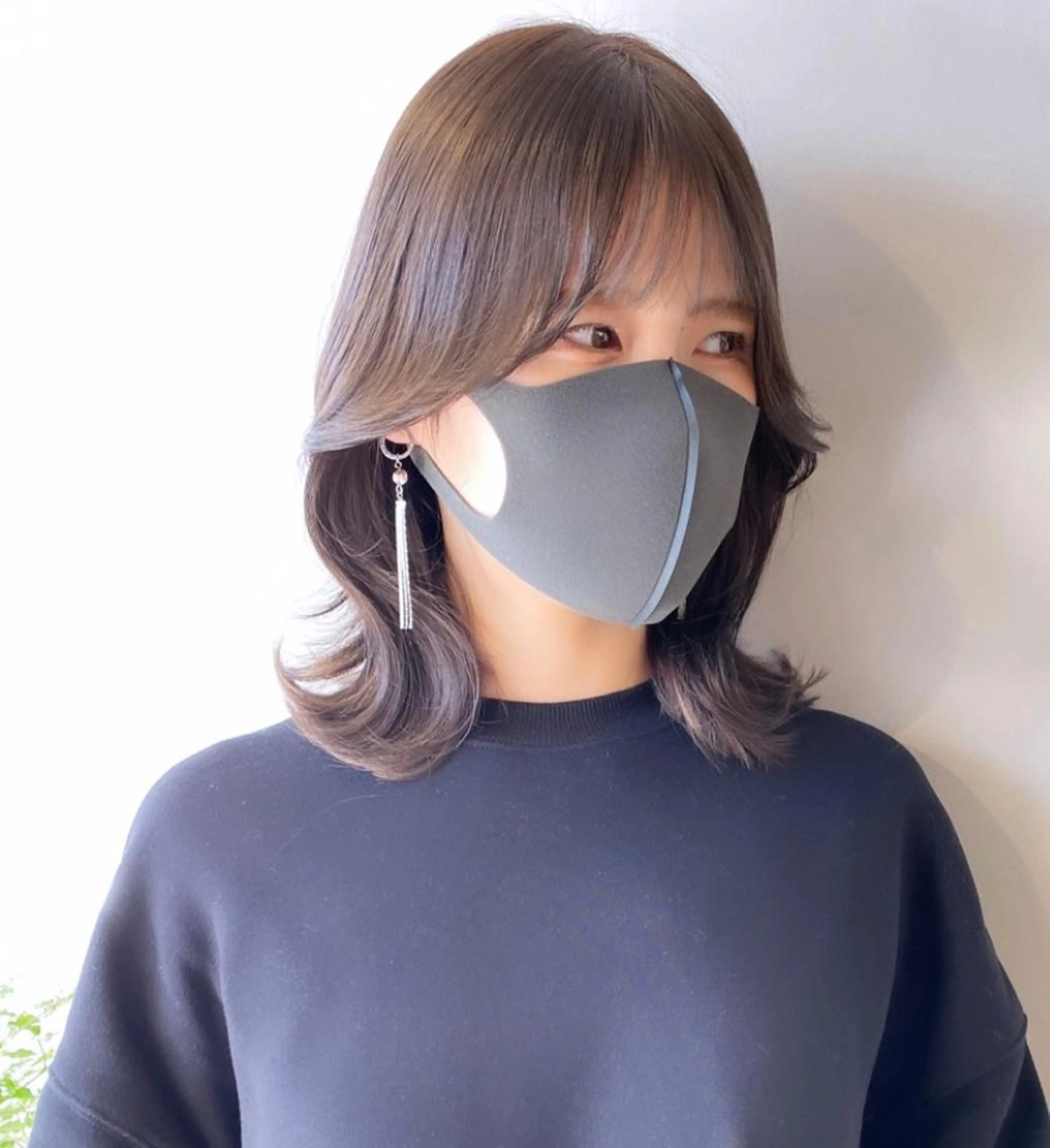 ミディアム カラー くびれヘア エギョモリ ヨシンモリ オルチャンヘア カット ヘアカラー トリートメント カラー系/カット特化 🟠オオタキマサシのヘアスタイル