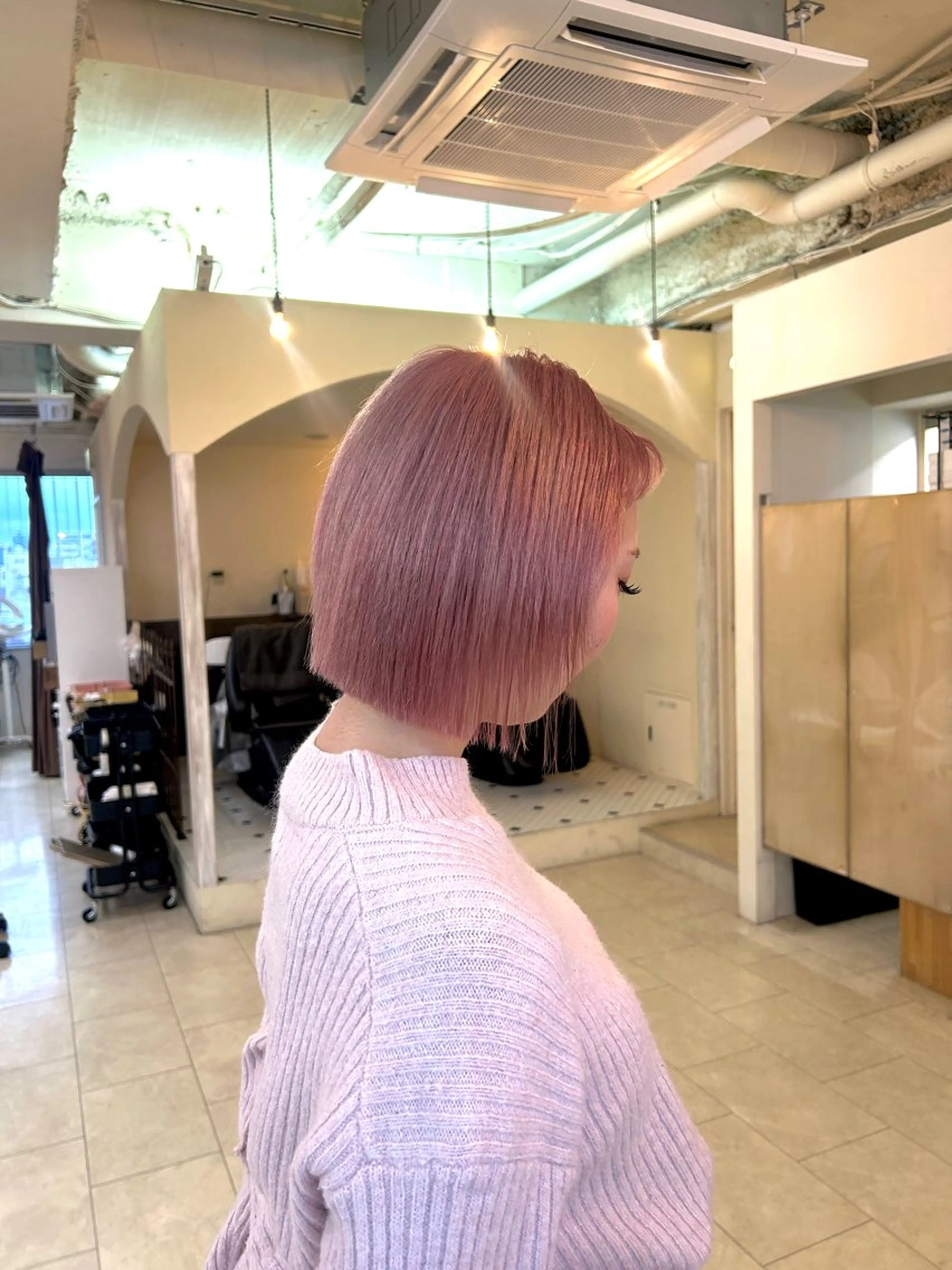 ミディアム ヘアカラー Maho/海外 レイヤー/ハッシュのヘアスタイル