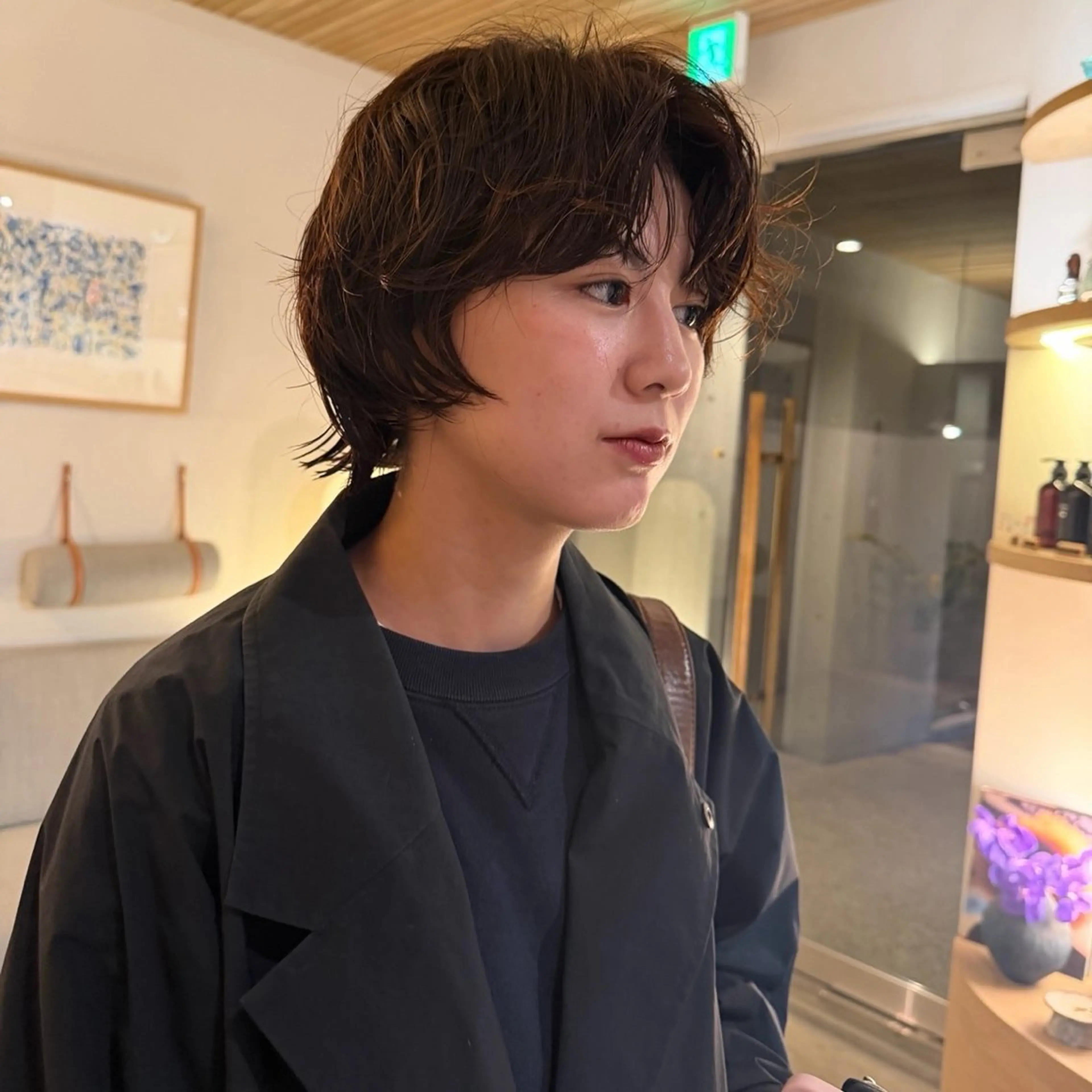 ショート 顔周りカット ショートヘア カット パーマ ボブパーマ🥣KON コンナツミのヘアスタイル