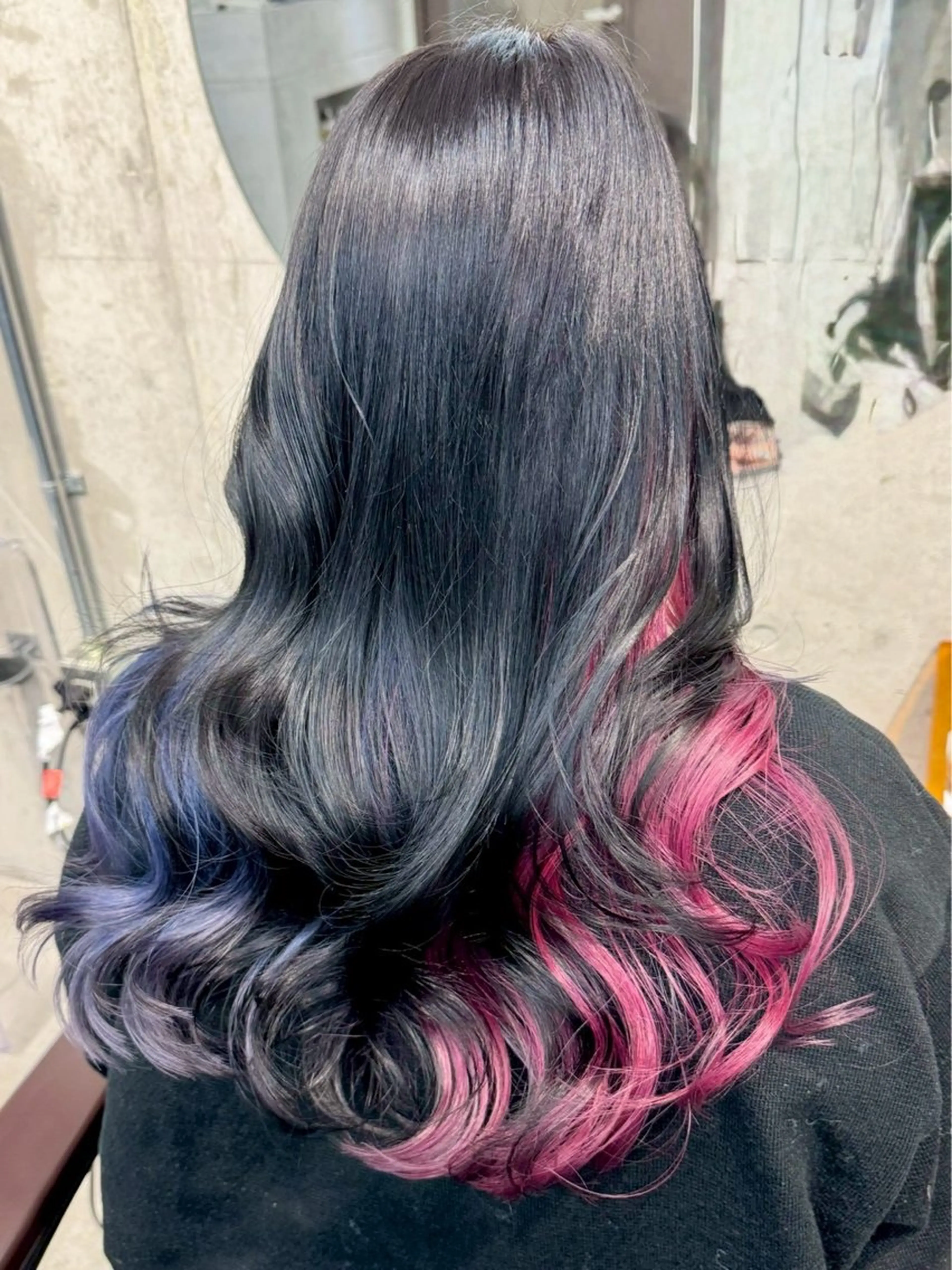 ロング カラー ヘアカラー フジマ ハルナのヘアスタイル