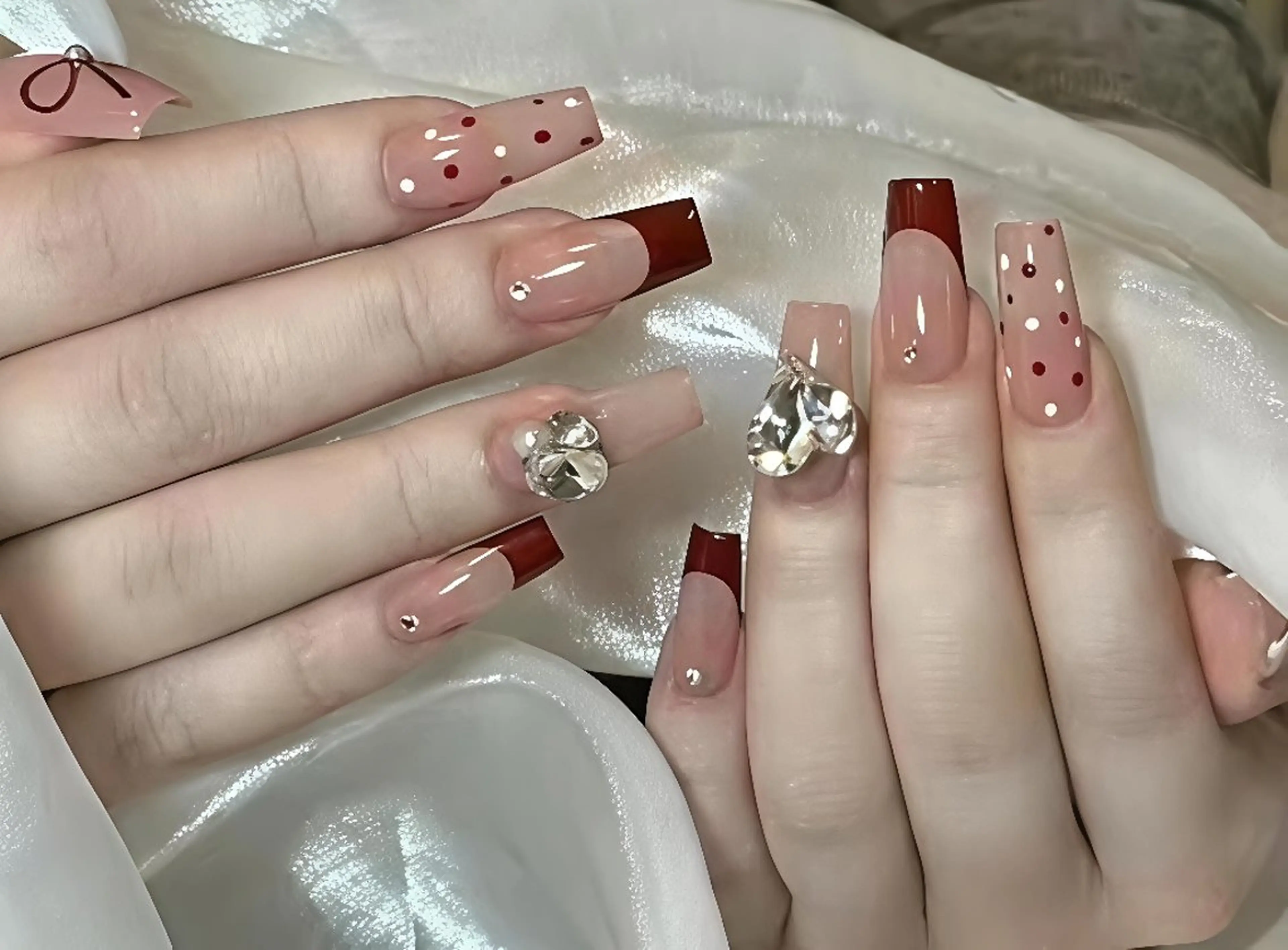 10本 チップ 長さ出しｘ アートし放題ｘ パーツつけ放題の写真