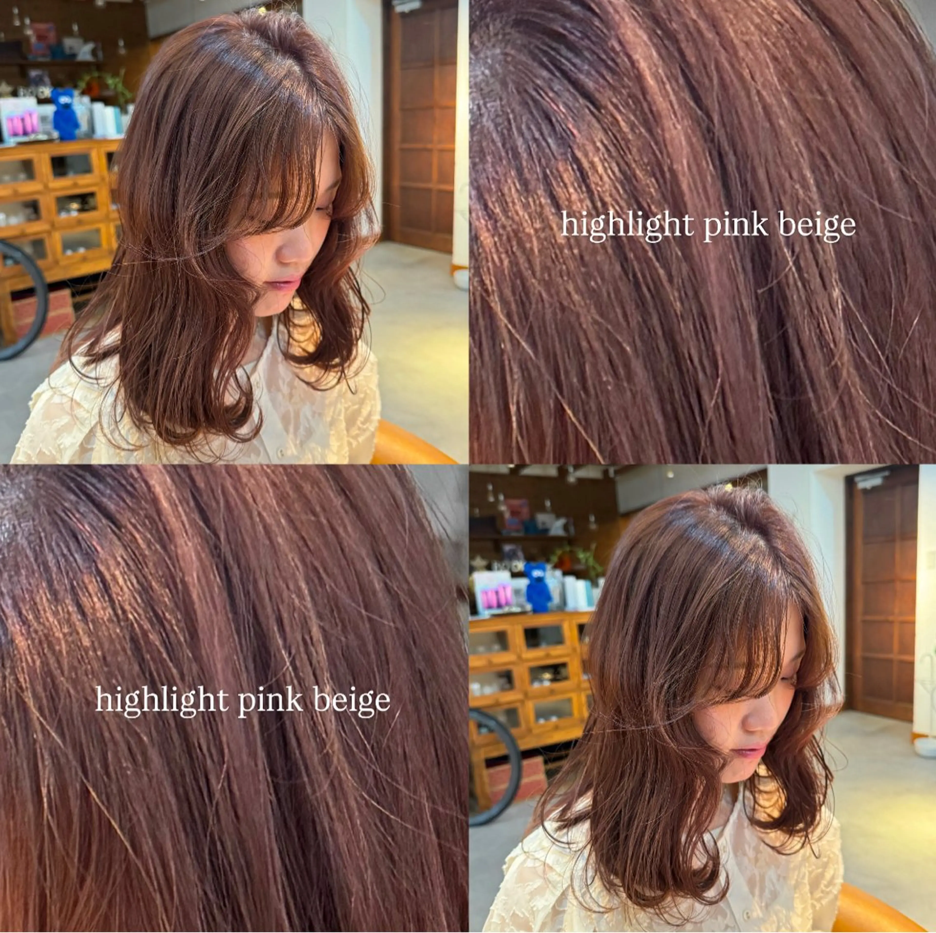 カラー ハイライトカラー ハイトーンカラー Revie  hair所属・Hiyori/透明感 /ボブ/矢場町のヘアスタイル