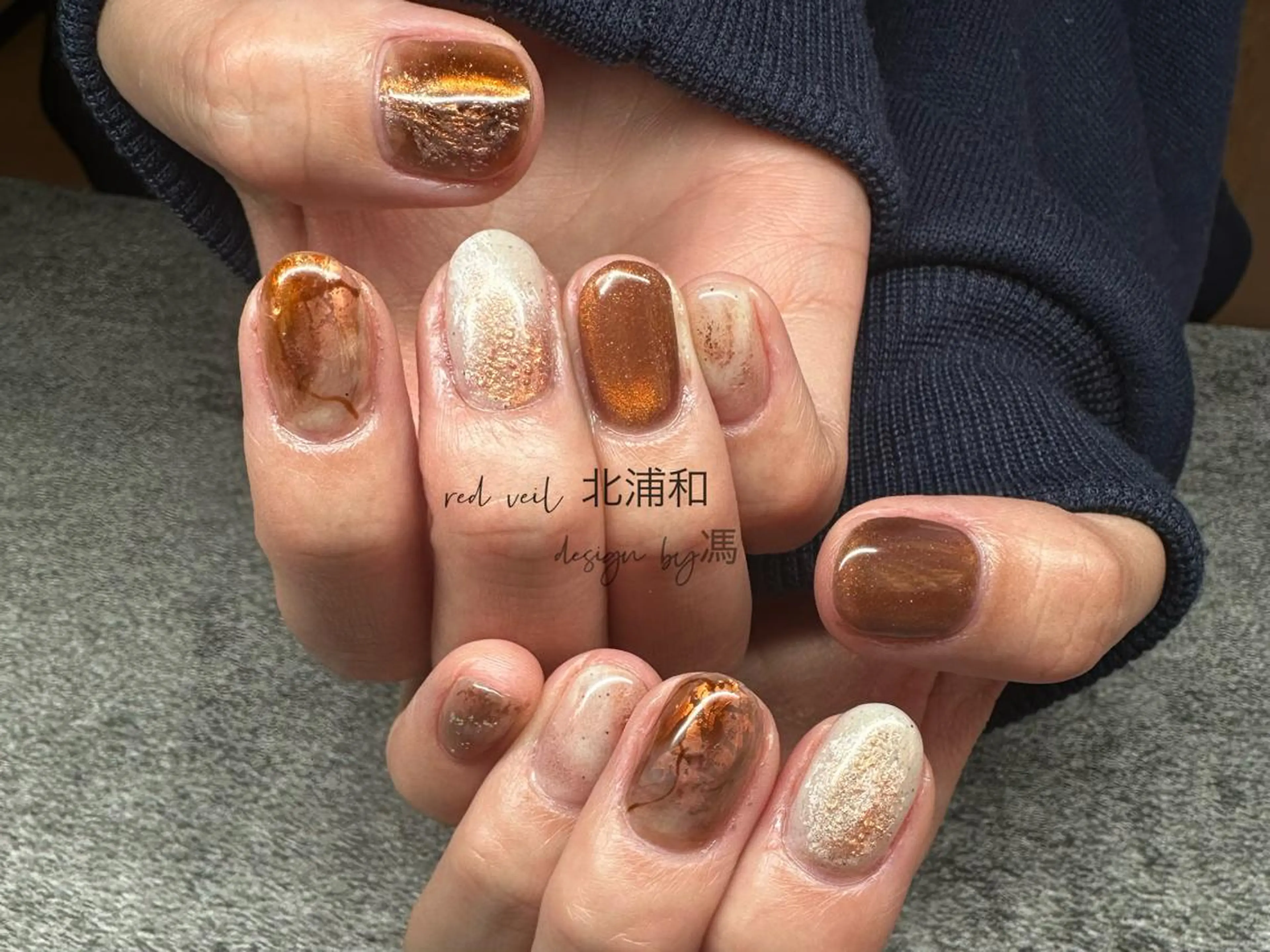 ショート ネイル ハンドネイル 長さ出し専門 nynaのネイルデザイン