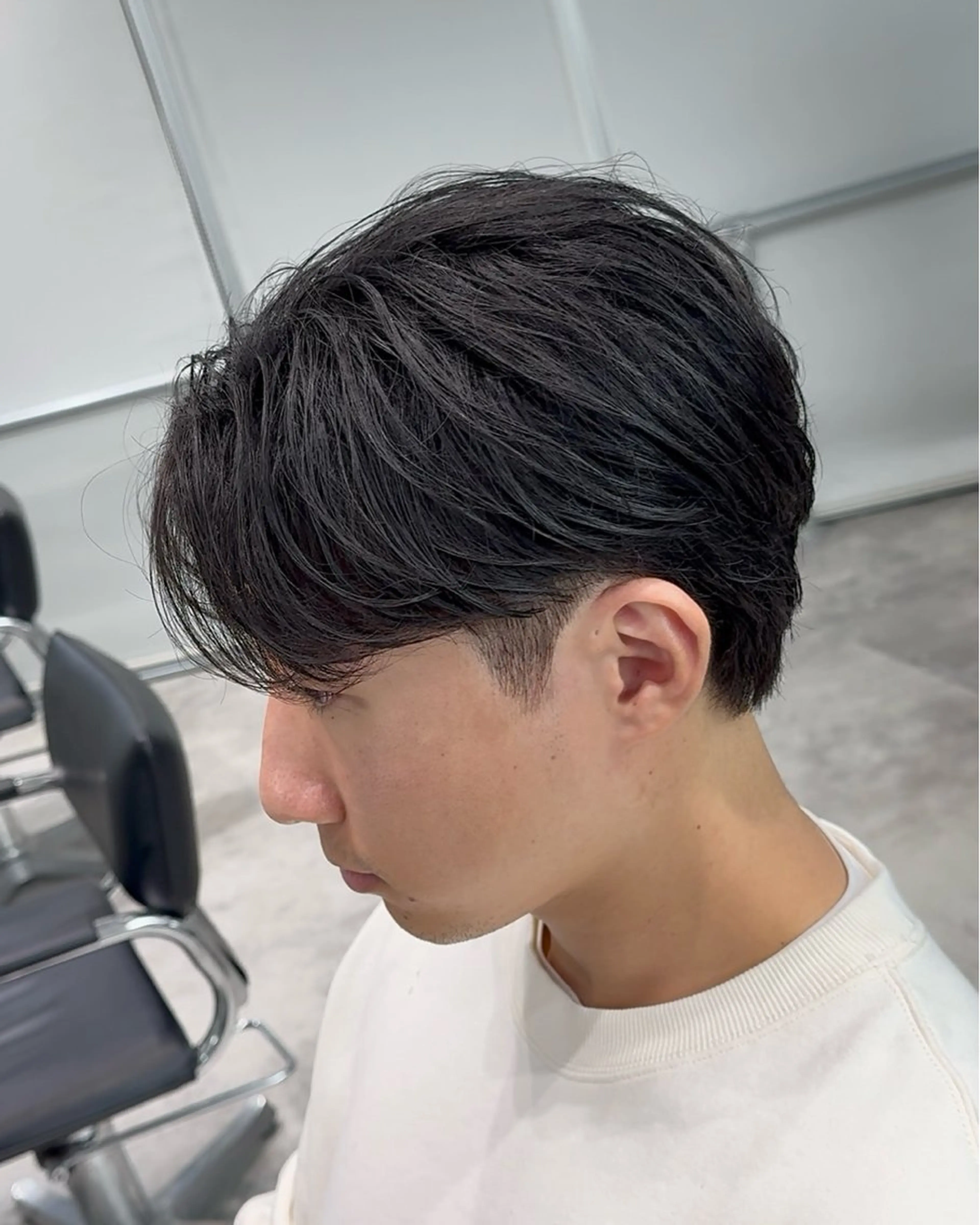 メンズ センターパート カット 👑原宿メンズパーマ /原宿/かずま👑のヘアスタイル