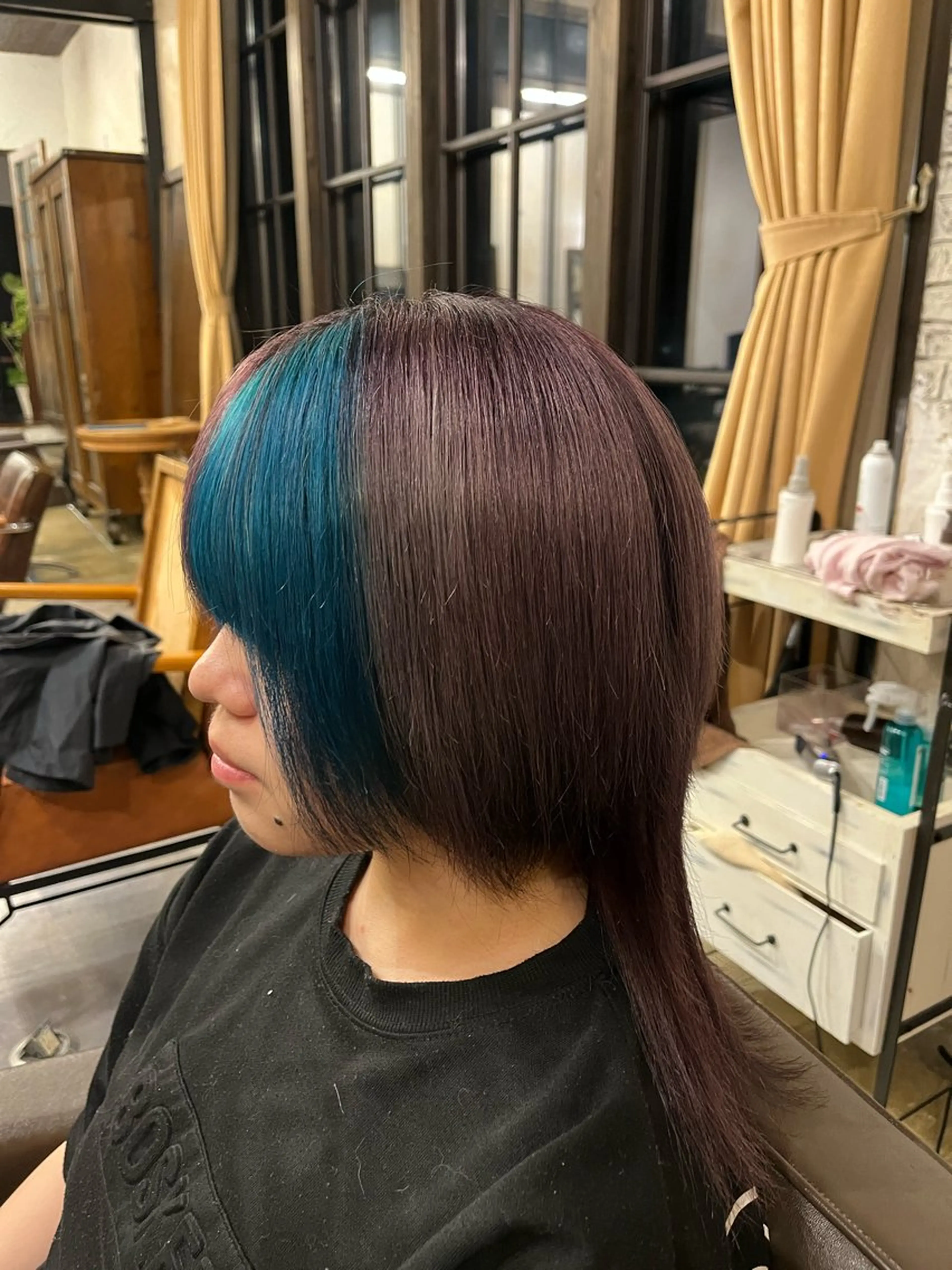 ショート カラー デザインカラー 糸賀 蒼天のヘアスタイル