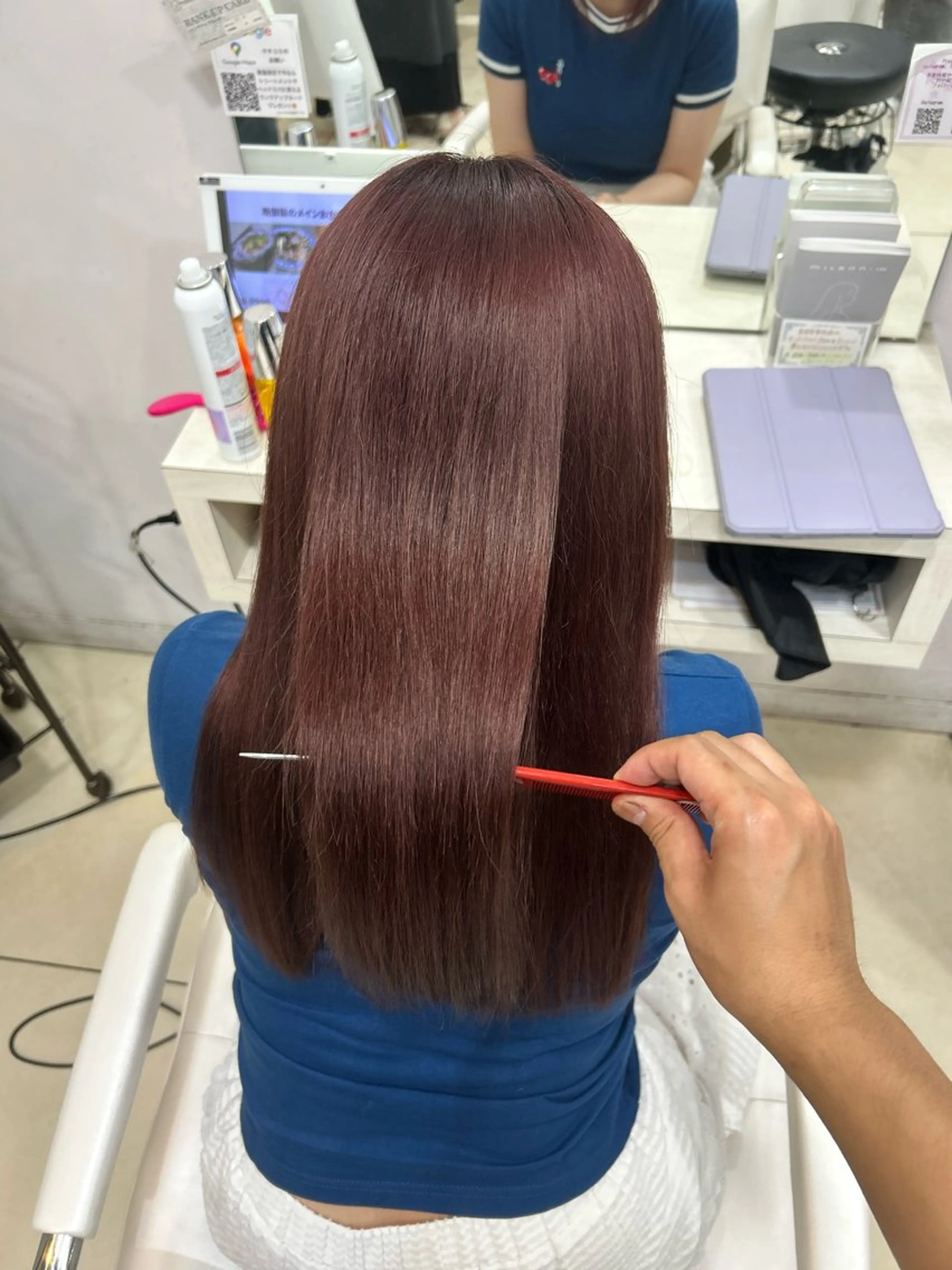 ロング カット ヘアカラー トリートメント 【髪質改善カラー】 瀧田嵐士🇰🇷のヘアスタイル