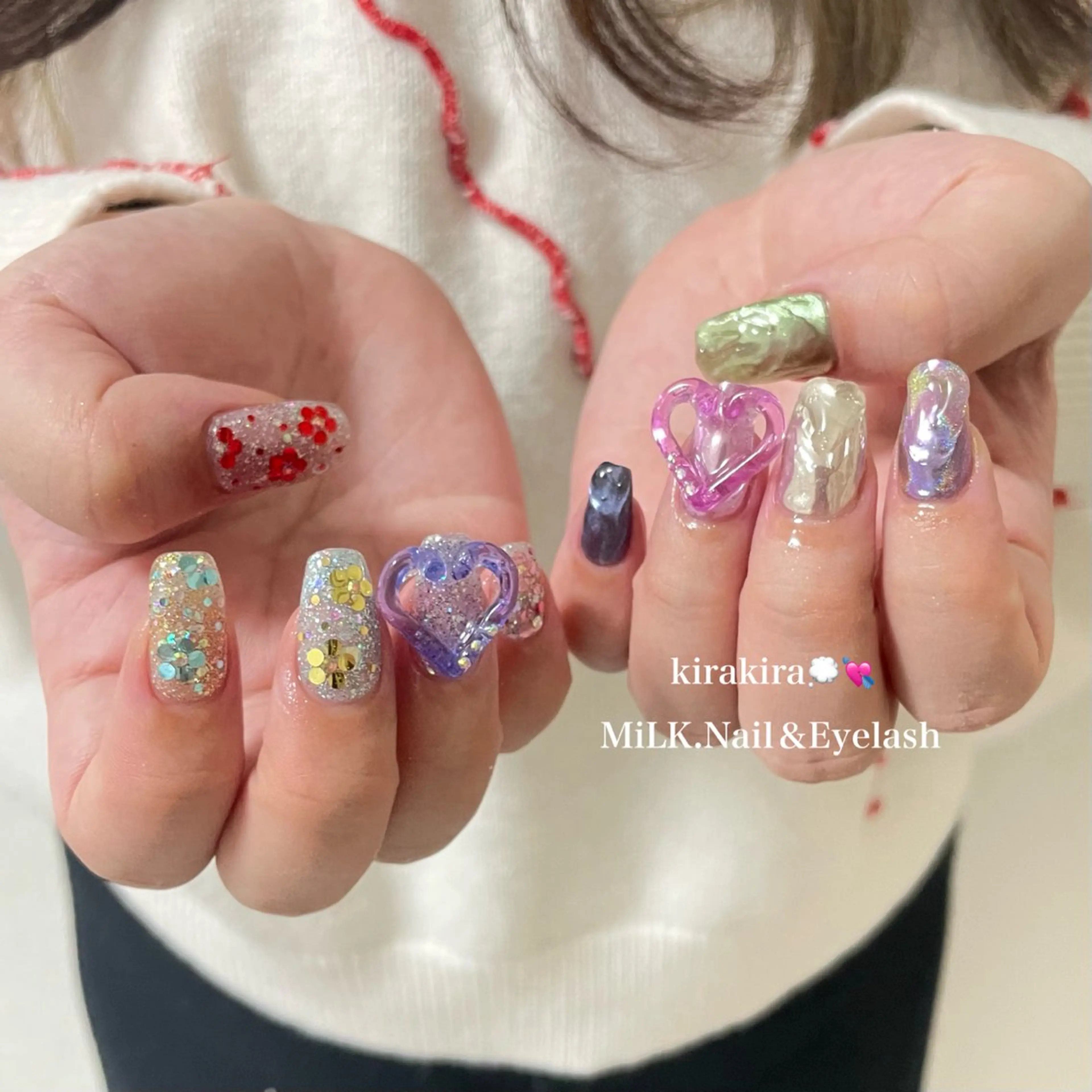 ネイル ハンドネイル MiLK. wakaのマツエク・マツパデザイン