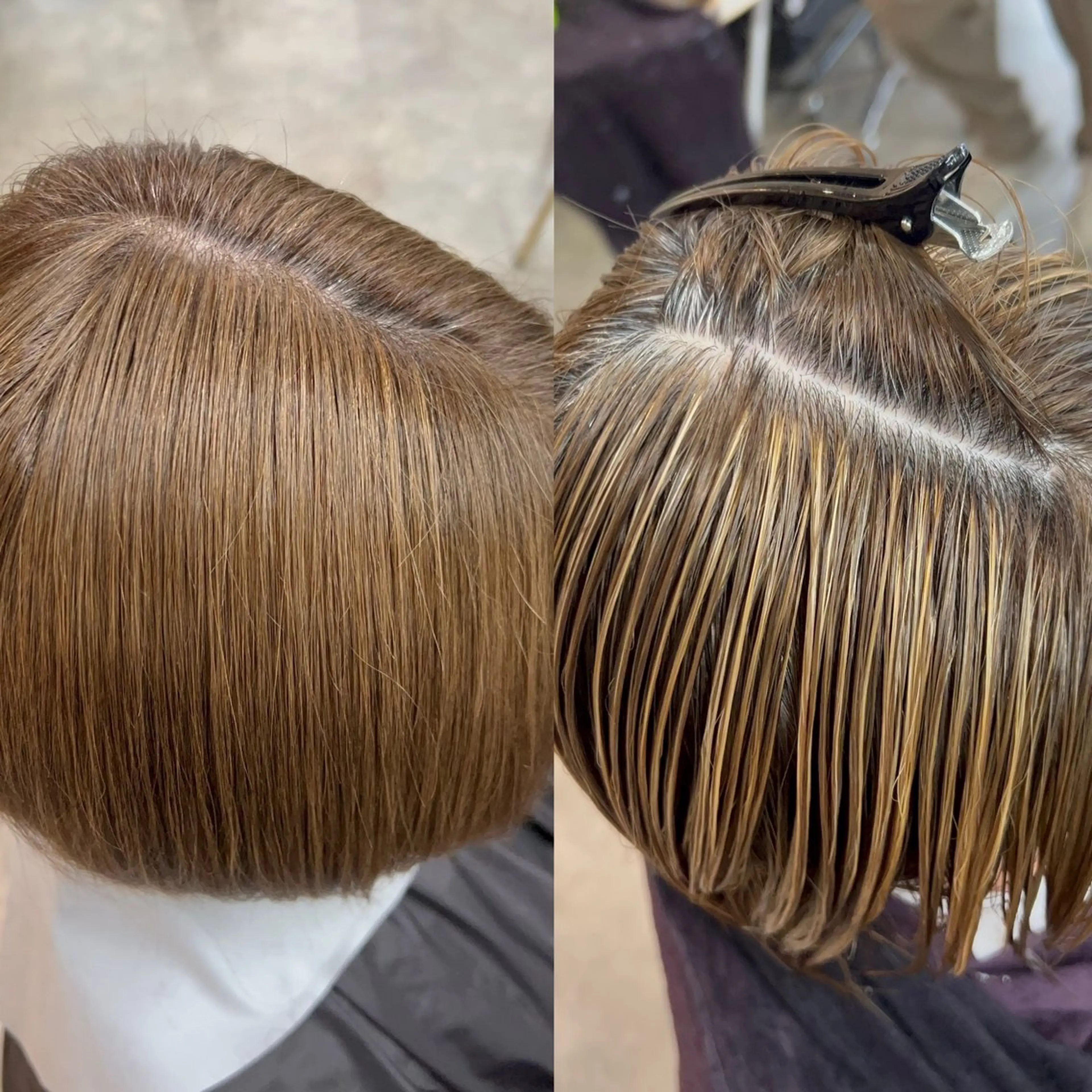 ミディアム カラー 心斎橋韓国ボブ 好原良真のヘアスタイル