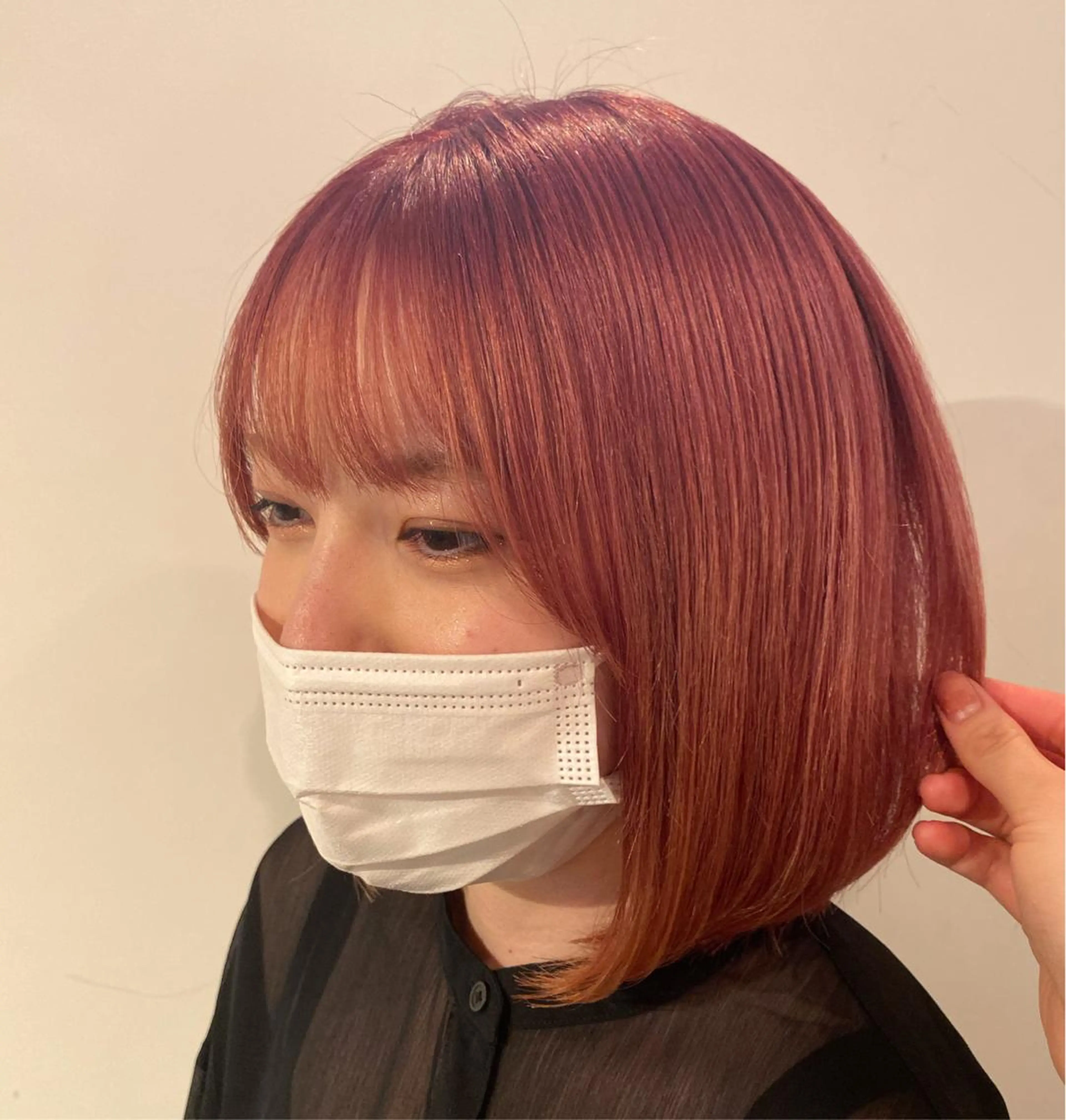 カラー ハイトーンカラー ピンクカラー ボブ cocoro /ショートヘア/ボブのヘアスタイル