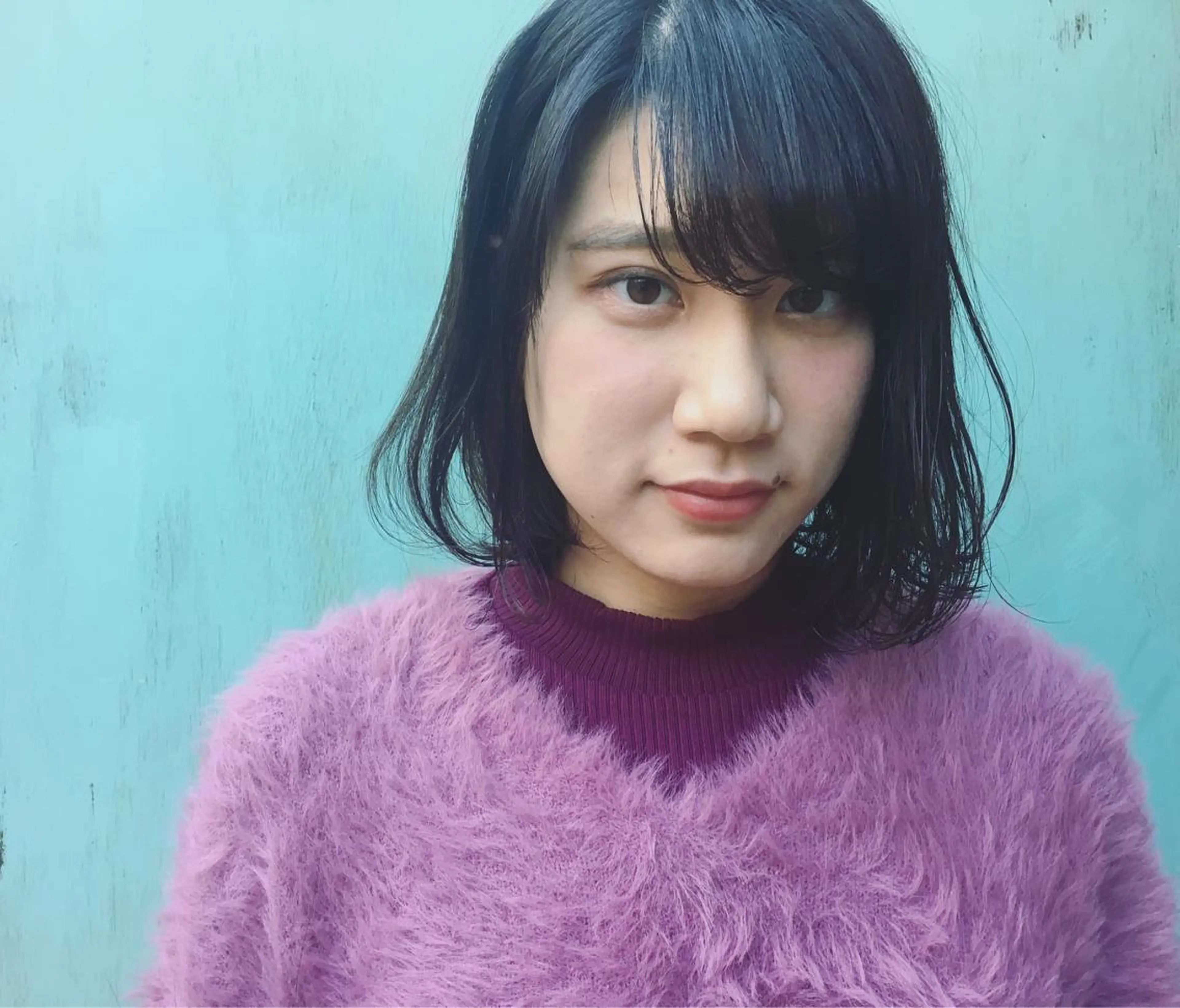 ミディアム カラー パーマ 黒髪 la fith所属・rico_by ヘアとアイブロウの眉毛・アイブロウイメージ