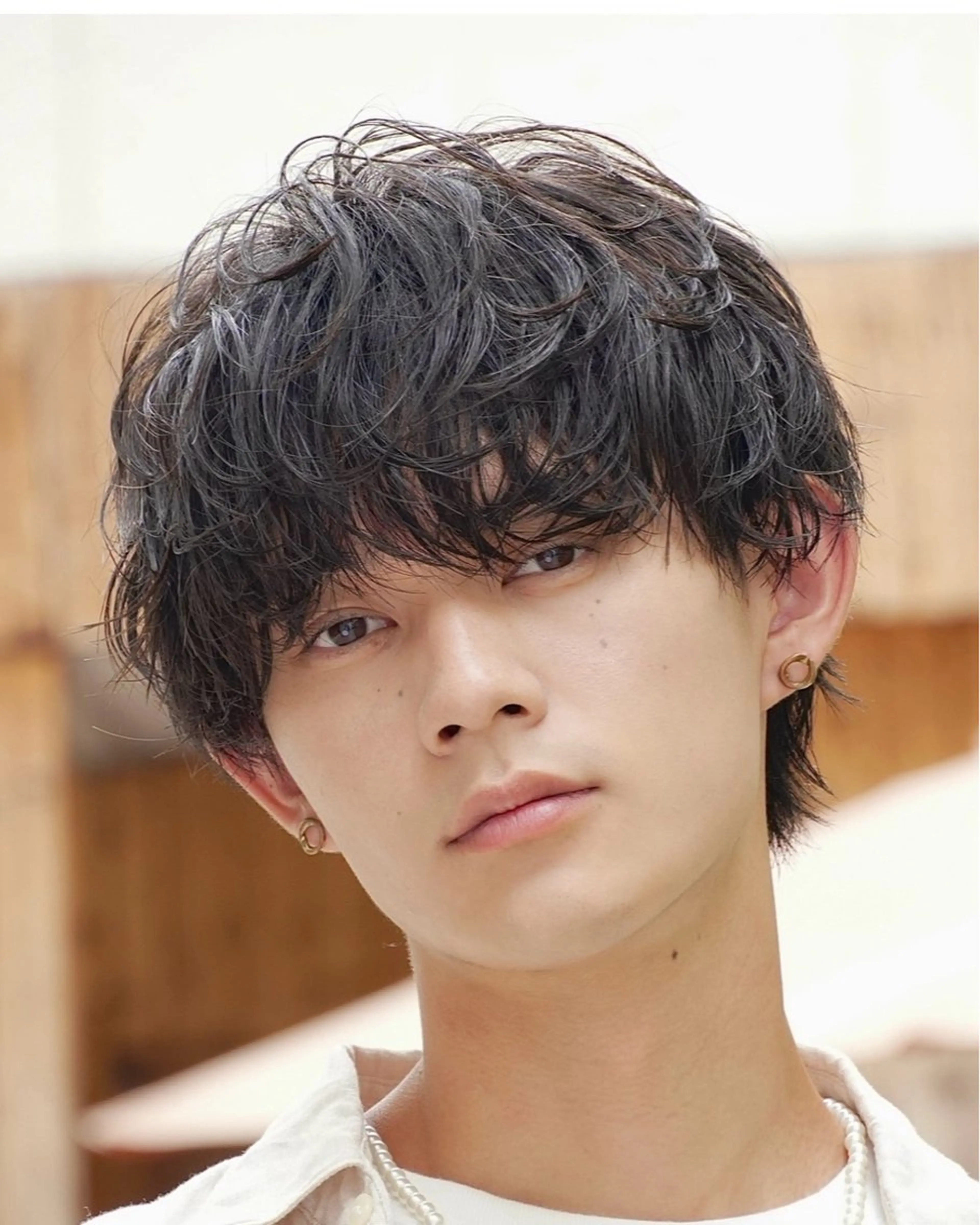 ショート パーマ メンズ カット パーマ ヘアセット fifth神宮前 たつやのヘアスタイル
