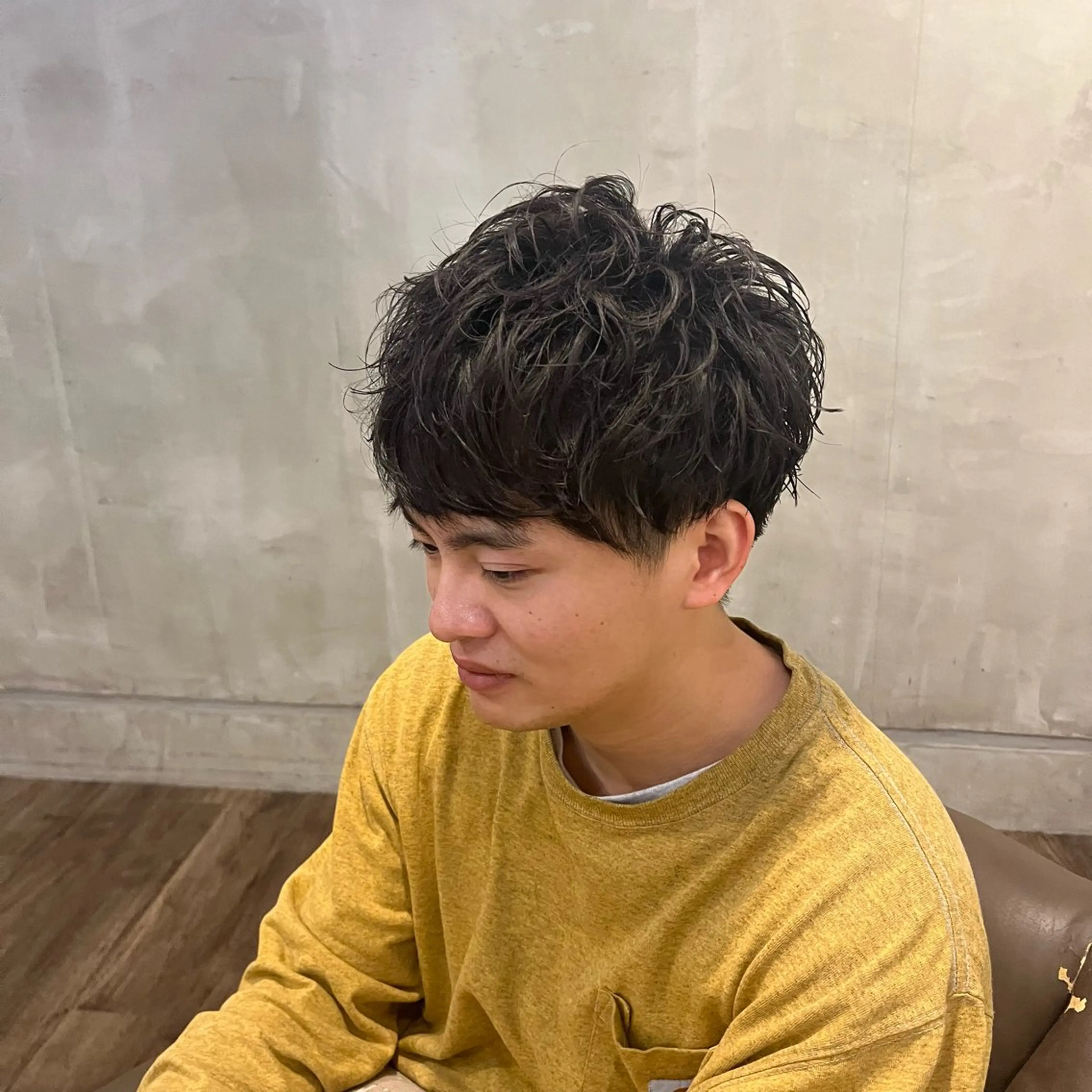 ショート パーマ メンズ カット パーマ 吹田/岸辺/宇津 太喜のヘアスタイル