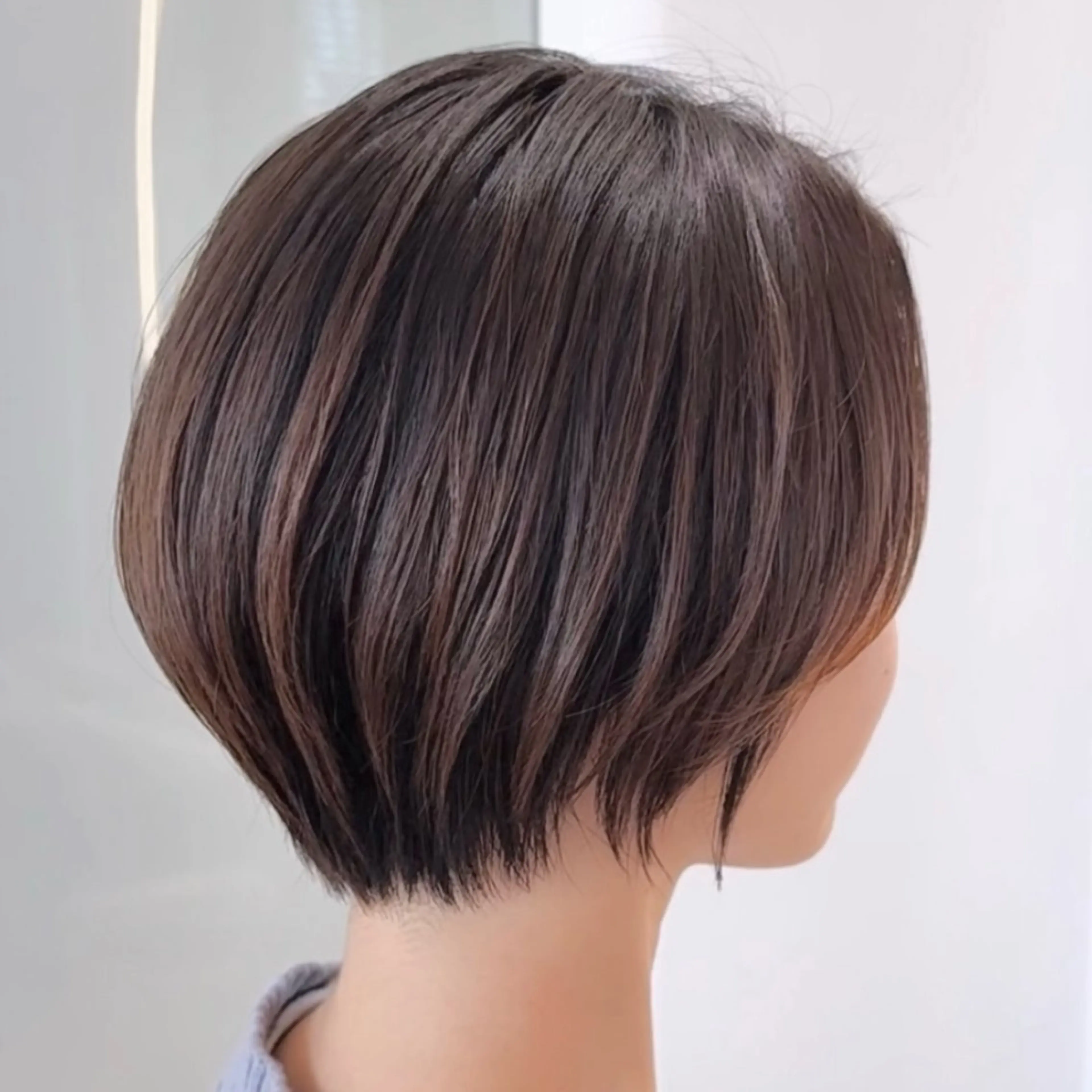 ショート 切りっぱなしボブ ショートボブ 丸みショート ボブ くびれヘア カット 田中航平/渋谷ボブ/ レイヤーボブのヘアスタイル