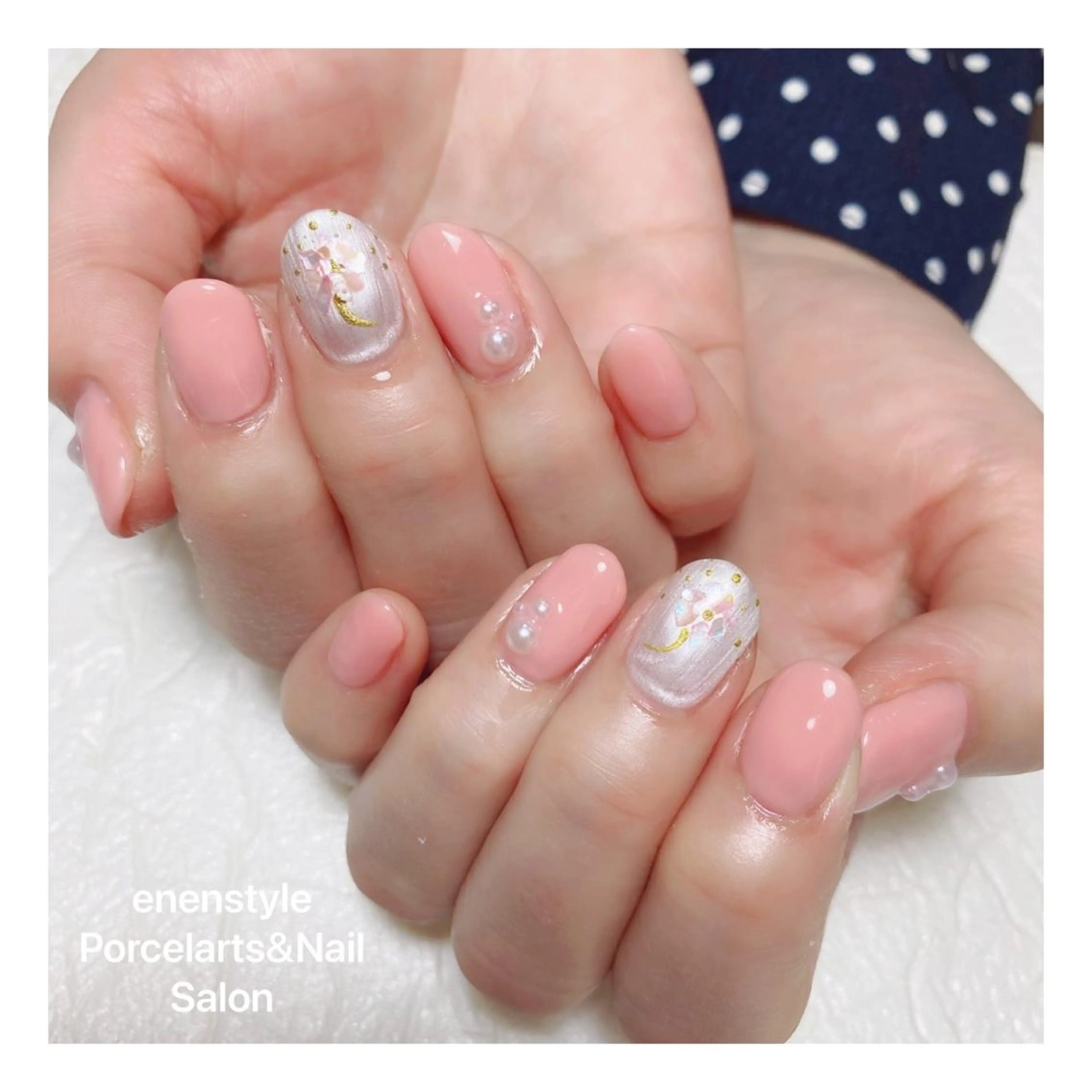 ショート ネイル ハンドネイル 👑enen style👑のネイルデザイン