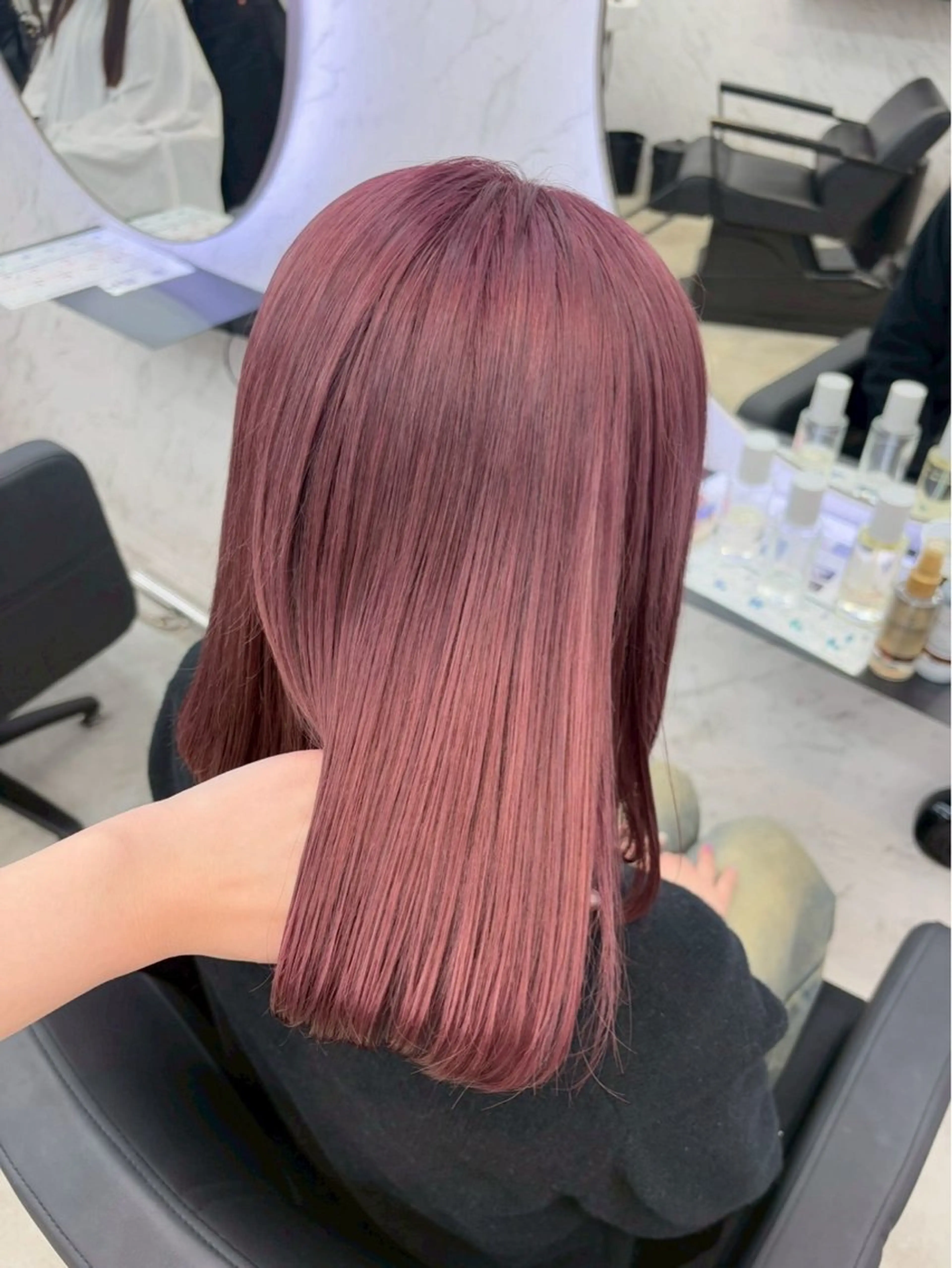 カラー ベージュカラー ブリーチ 透明感カラー ラベンダーカラー ブリーチなしカラー ⋆✦ Leon カット¥1100のヘアスタイル