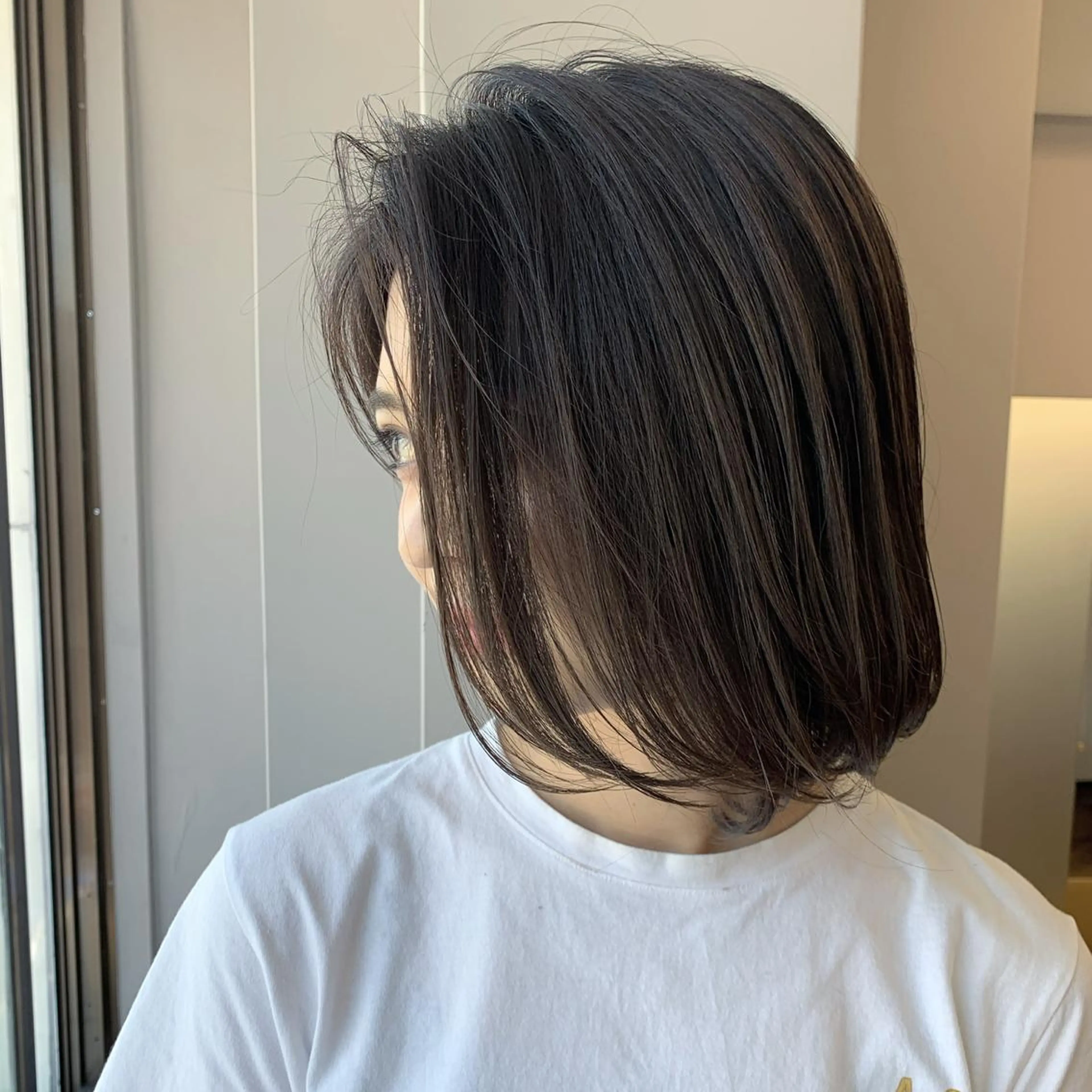 ミディアム カラー パーマ/レイヤー/ ボブ/豊浦翔太のヘアスタイル