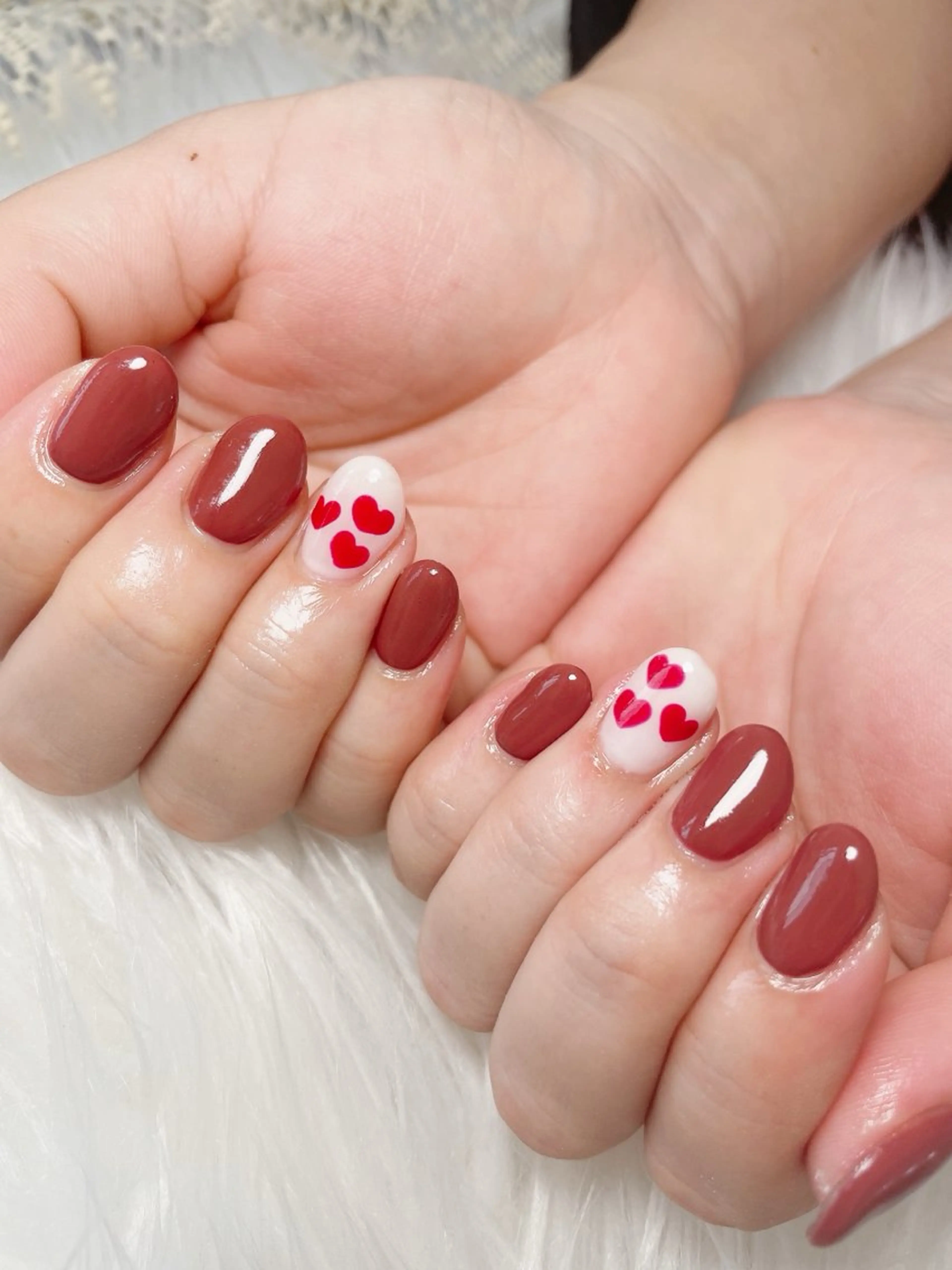 ネイル ハート ハンドネイル nailsalon Rinのネイルデザイン