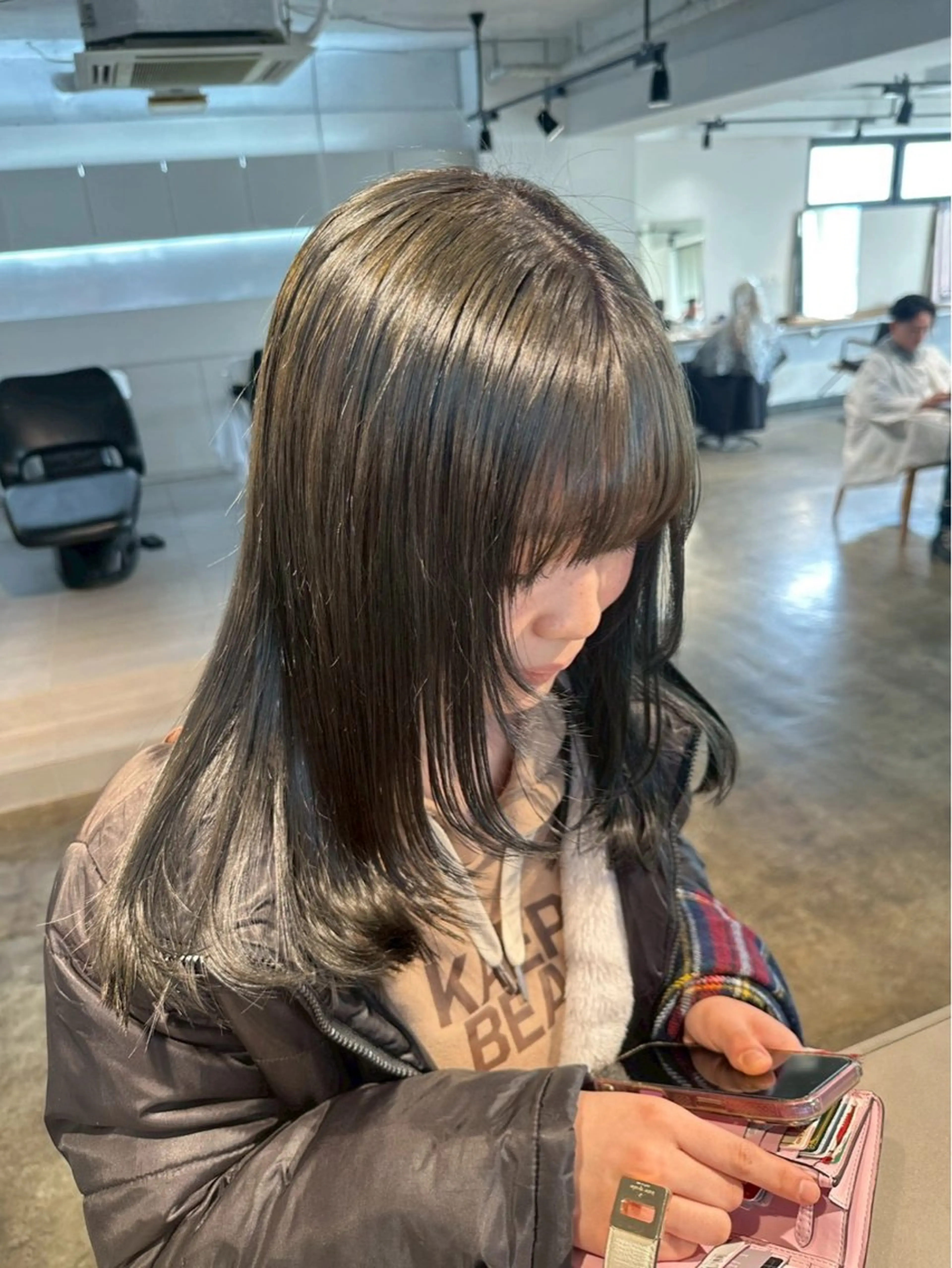 🫒オリーブカラー🫒ワンカラー+トリートメント🌙.*･ﾟの写真