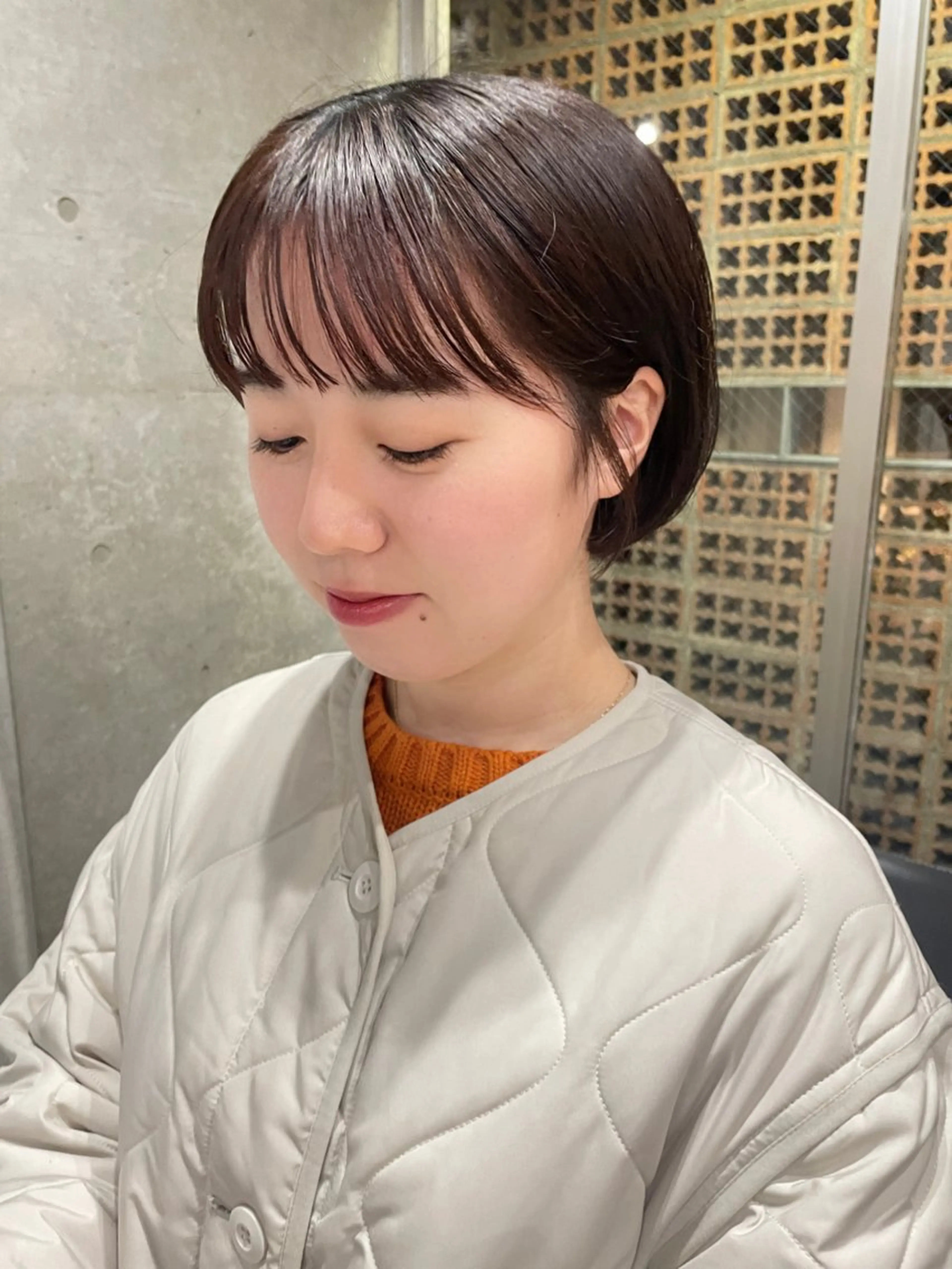 ミディアム カラー カット ヘアカラー トリートメント 表参道🌿赤み消し カラー/チナツのヘアスタイル