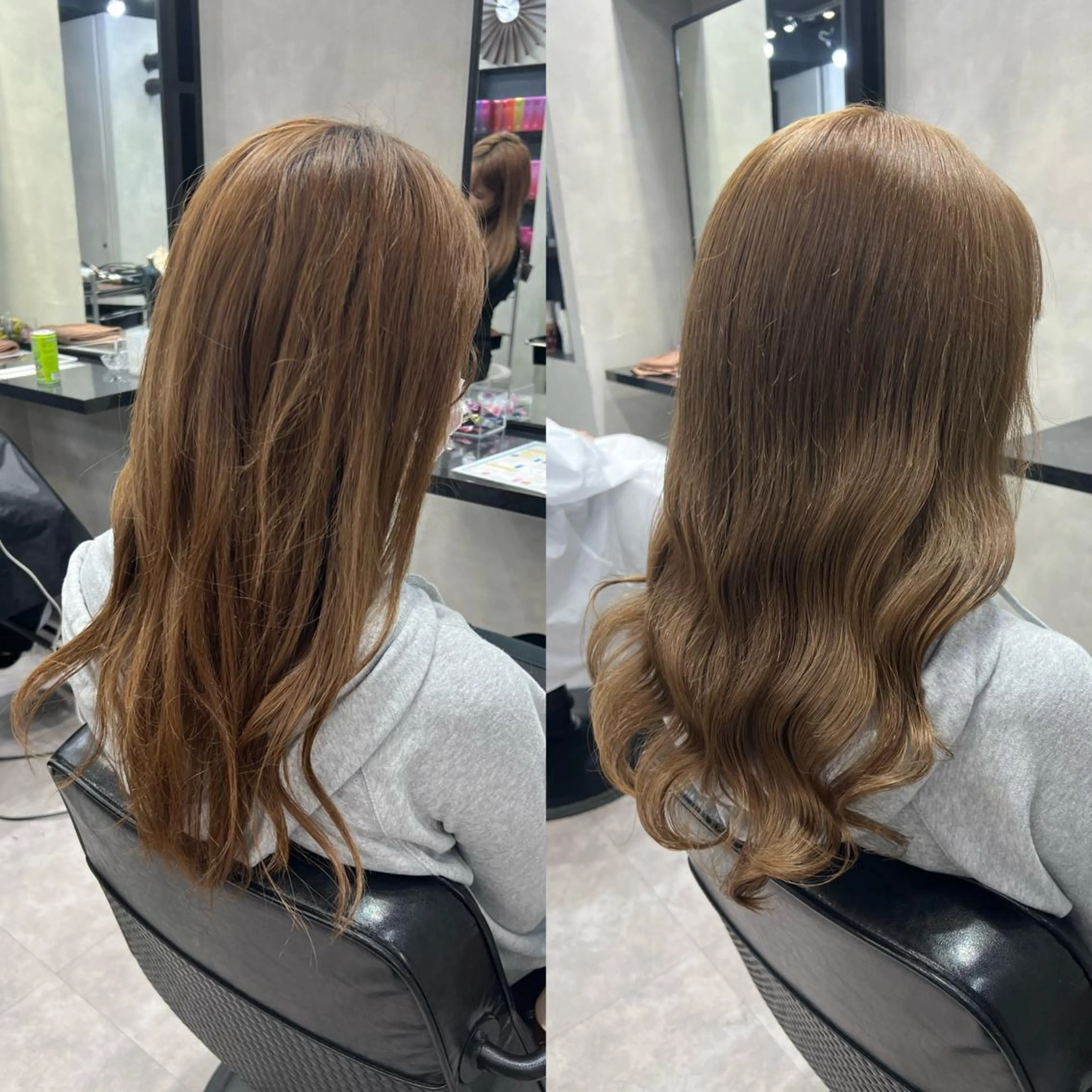 セミロング カラー ヘアアレンジ シールエクステ アディクシーカラー アッシュ バレイヤージュ ベージュカラー ヘアカラー トリートメント ar+ ❤︎ maiのヘアスタイル