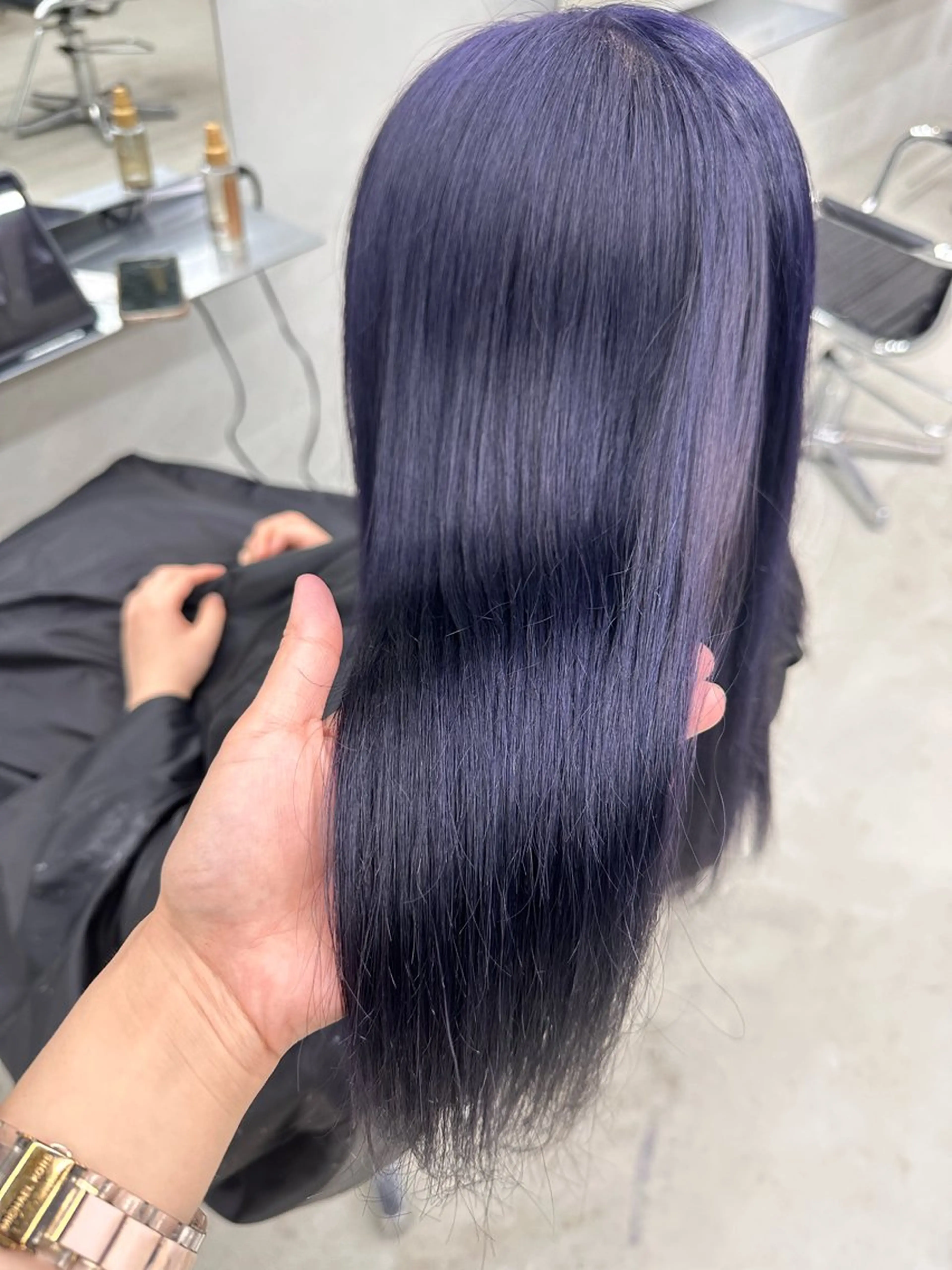 ロング カラー ブリーチ ケアブリーチ ハイトーンカラー 染谷 遥花のヘアスタイル