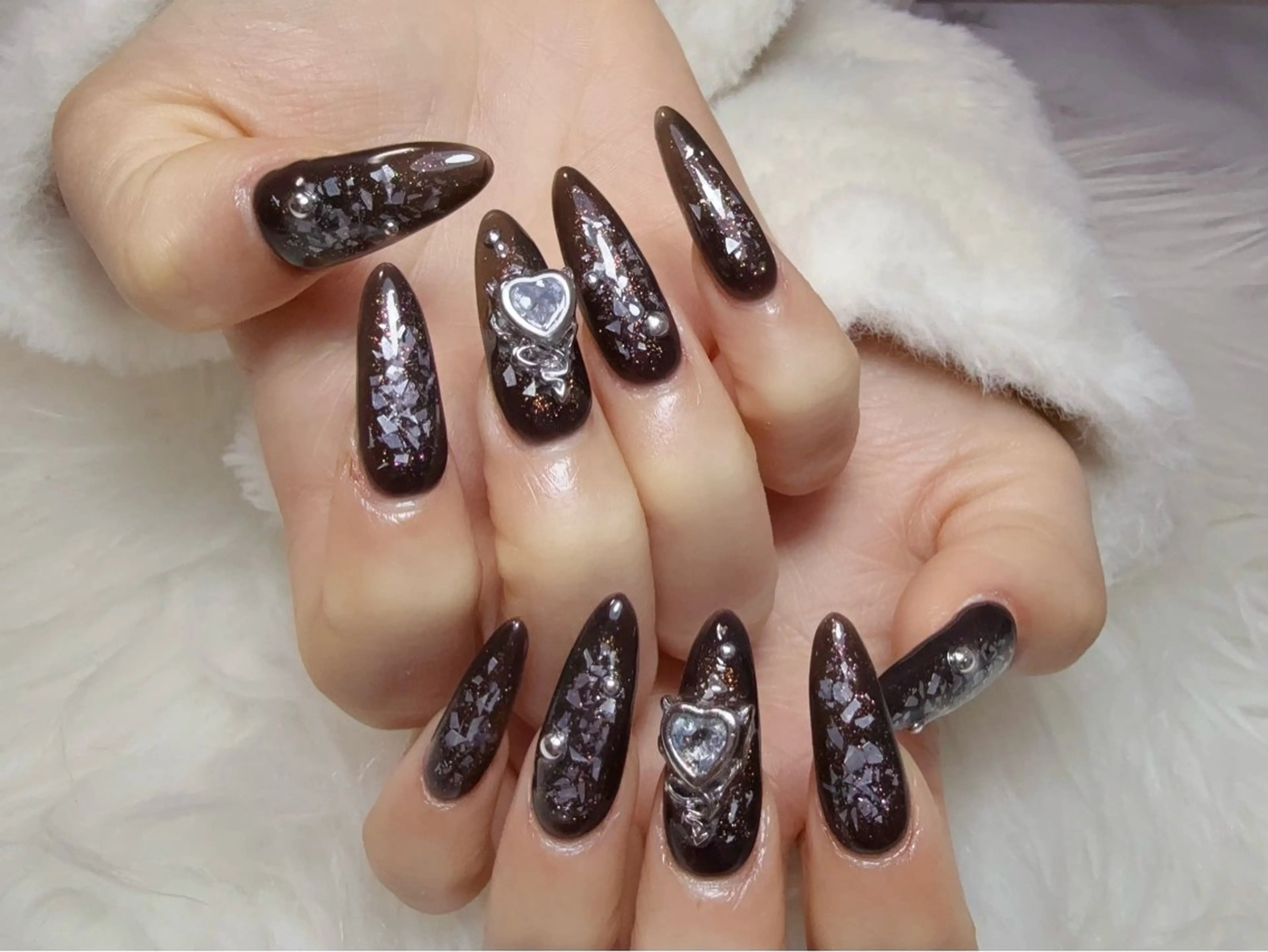 ネイル 長さ出し ワンカラーネイル ネイルチップ ゆ いのネイルデザイン