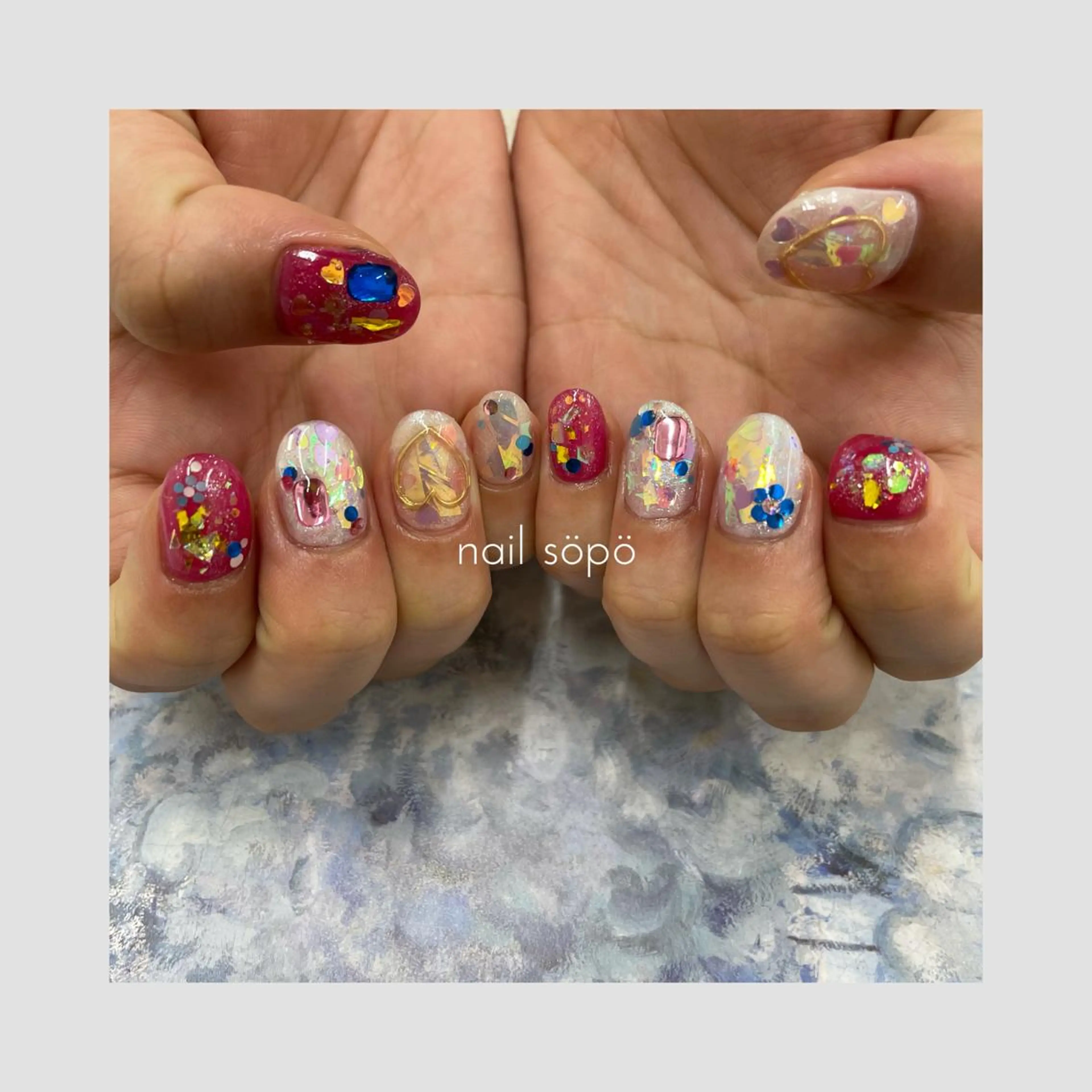 ネイル 自由が丘✳︎奥沢 nail söpöのネイルデザイン